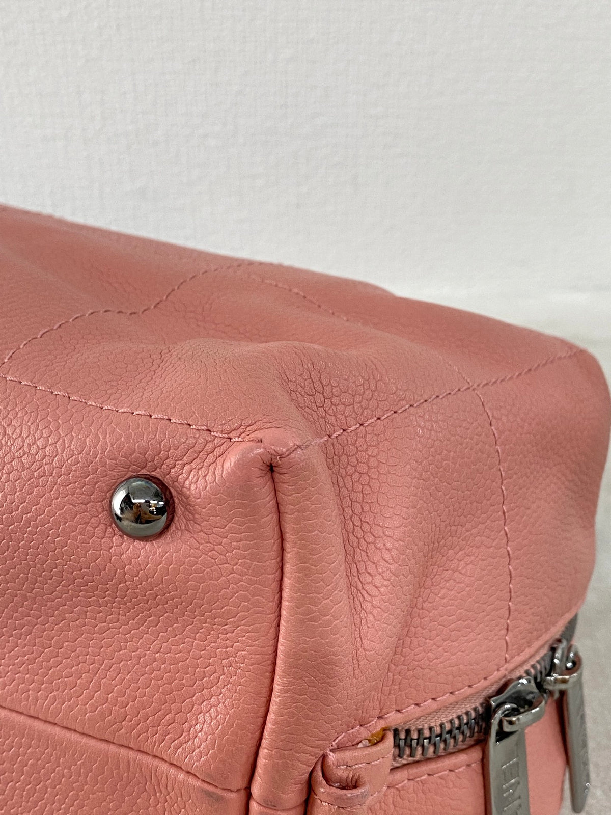 Chanel Chocobar Caviar Skin Bowling Bag
