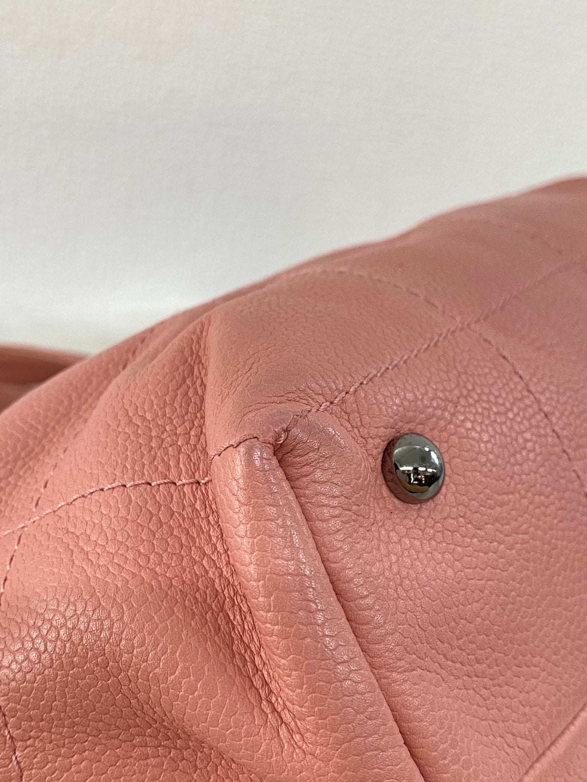 Chanel Chocobar Caviar Skin Bowling Bag
