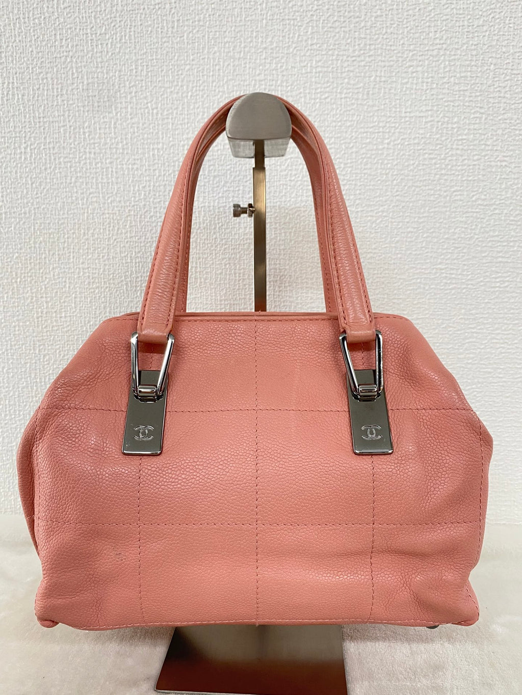 Chanel Chocobar Caviar Skin Bowling Bag