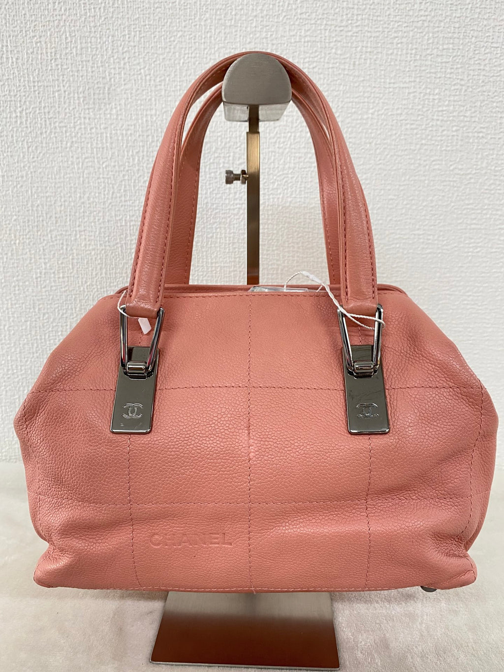 Chanel Chocobar Caviar Skin Bowling Bag