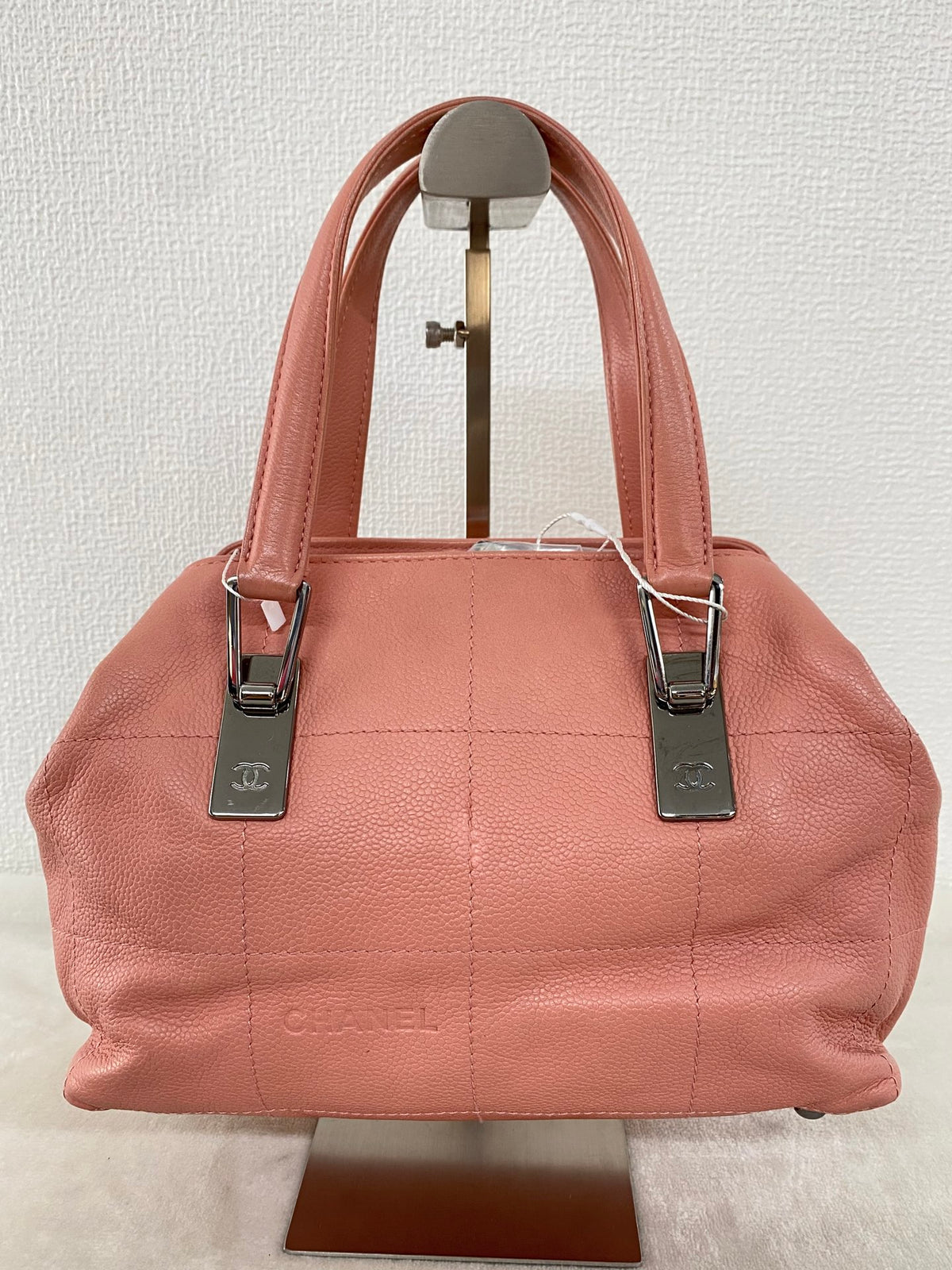 Chanel Chocobar Caviar Skin Bowling Bag