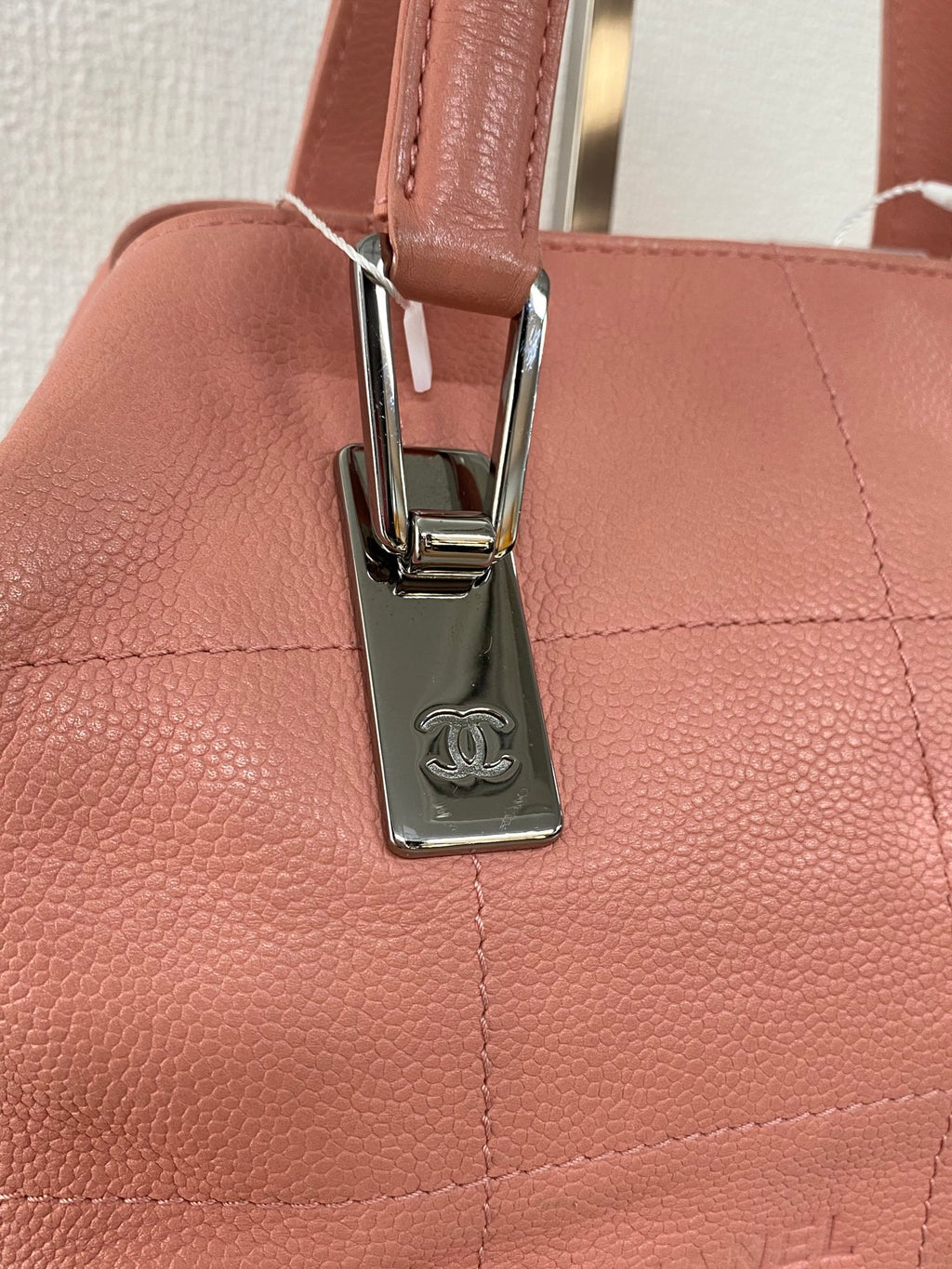 Chanel Chocobar Caviar Skin Bowling Bag