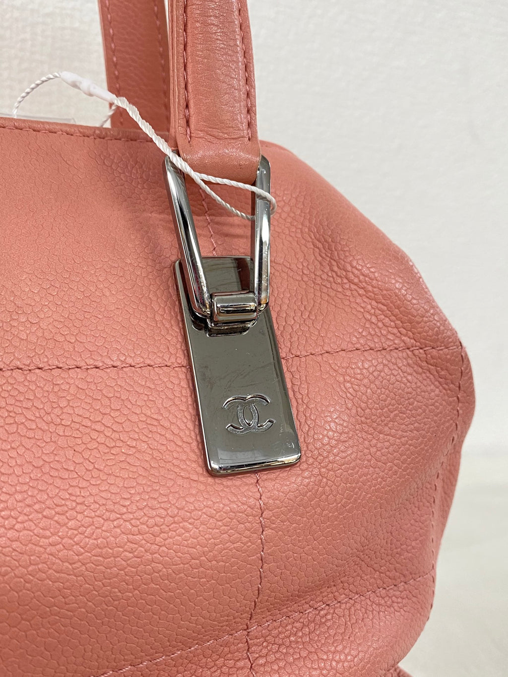 Chanel Chocobar Caviar Skin Bowling Bag