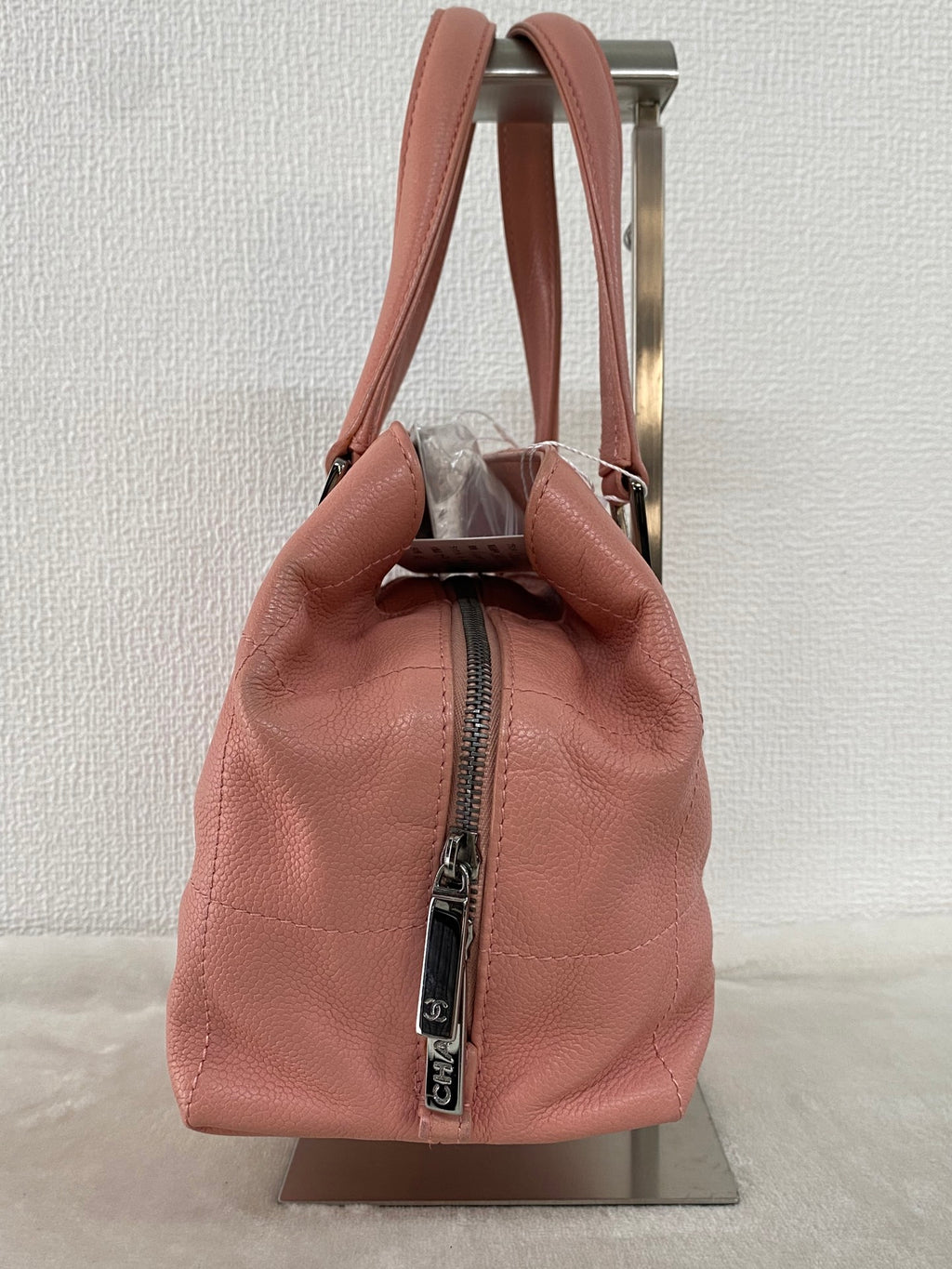 Chanel Chocobar Caviar Skin Bowling Bag