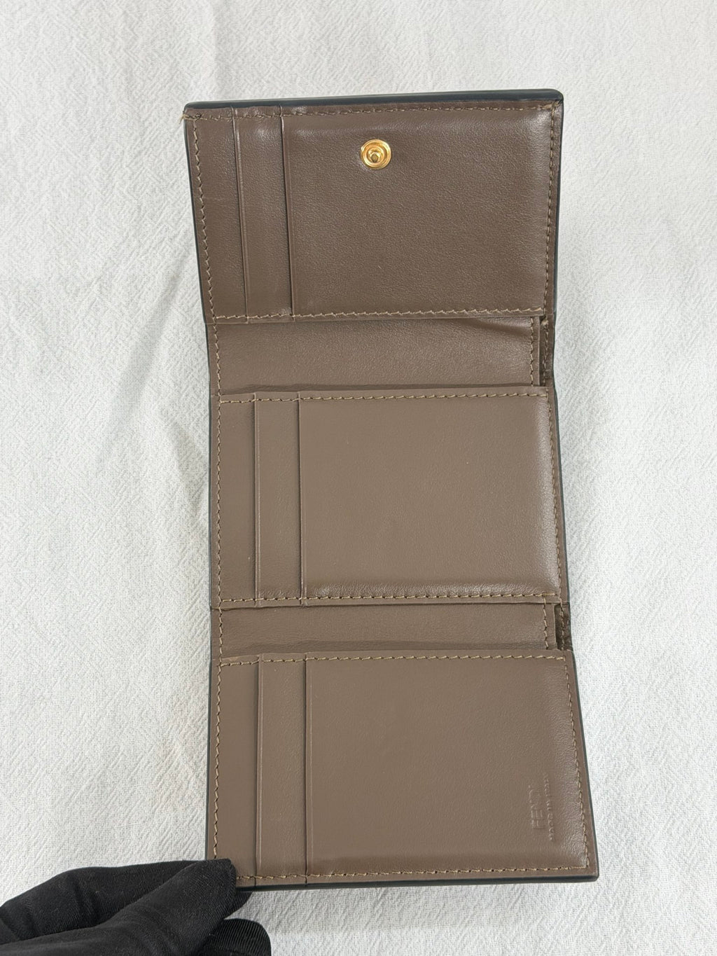 Fendi FF Diamonds Medium Trifold Wallet
