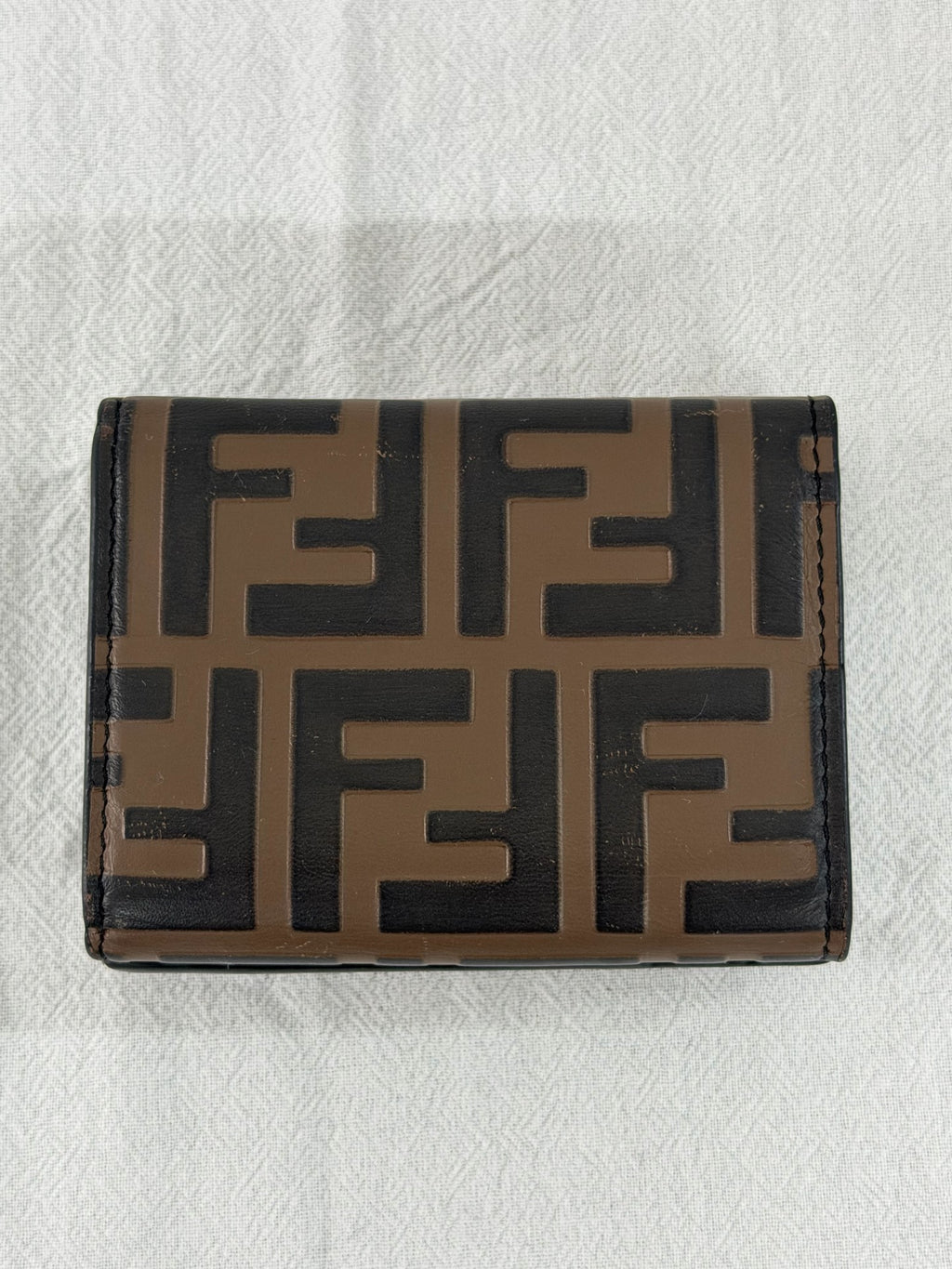 Fendi FF Diamonds Medium Trifold Wallet