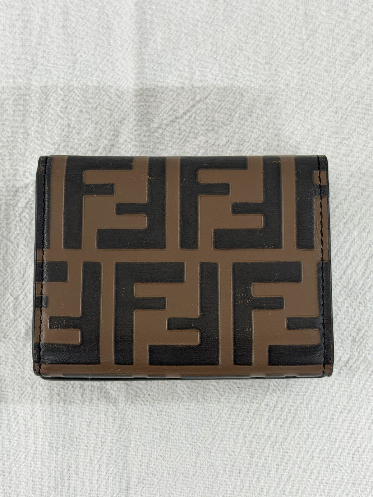 Fendi FF Diamonds Medium Trifold Wallet