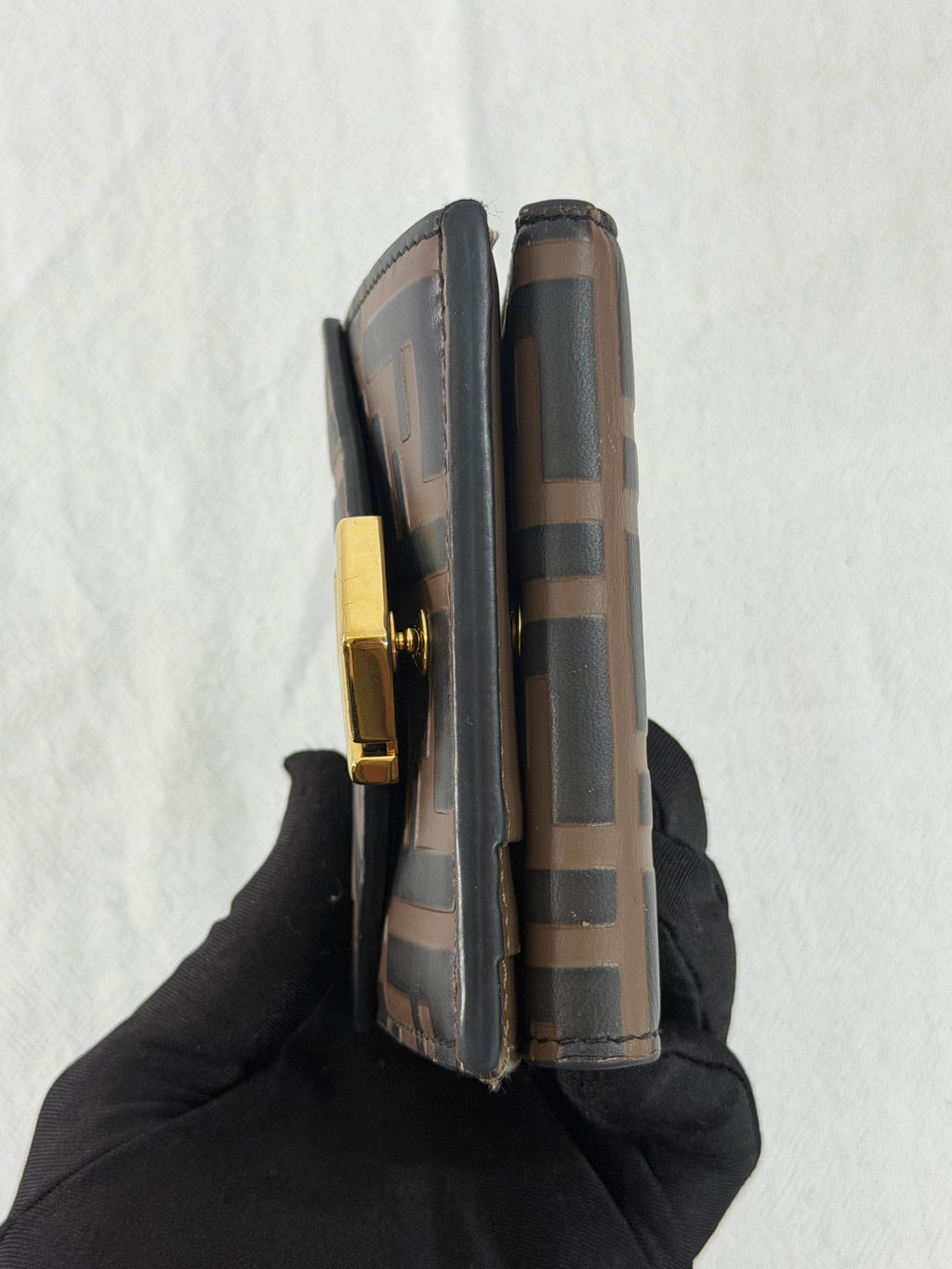 Fendi FF Diamonds Medium Trifold Wallet