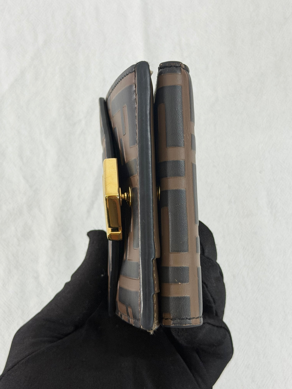 Fendi FF Diamonds Medium Trifold Wallet