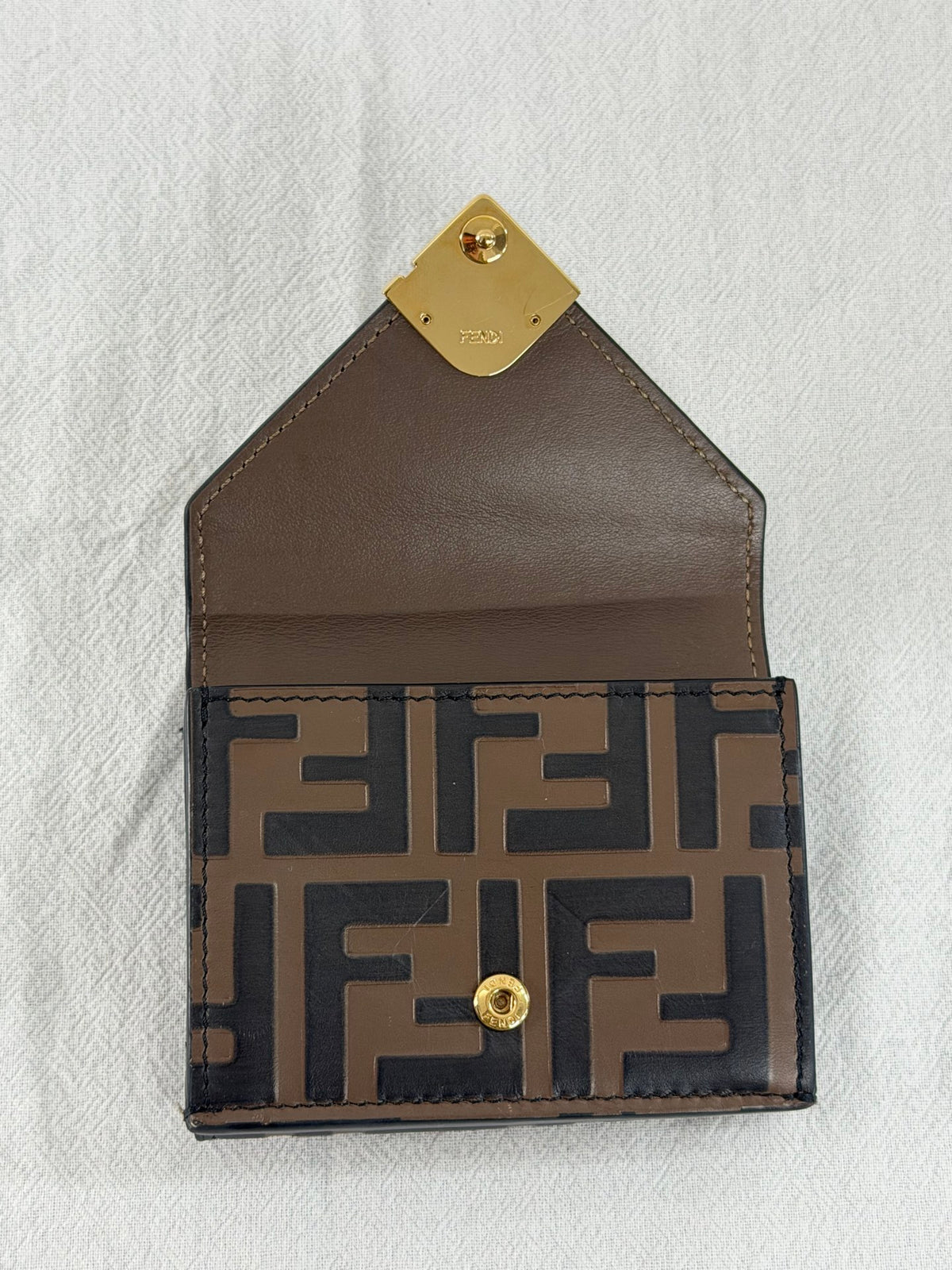 Fendi FF Diamonds Medium Trifold Wallet