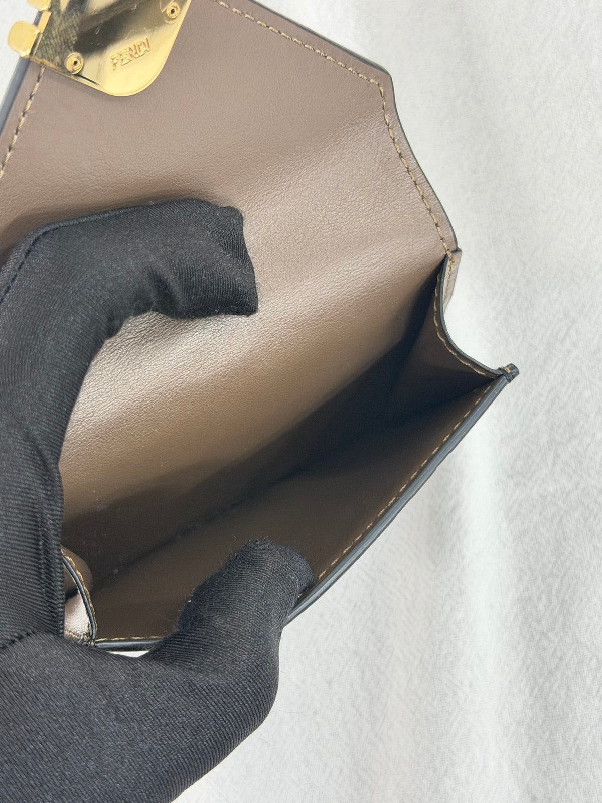 Fendi FF Diamonds Medium Trifold Wallet