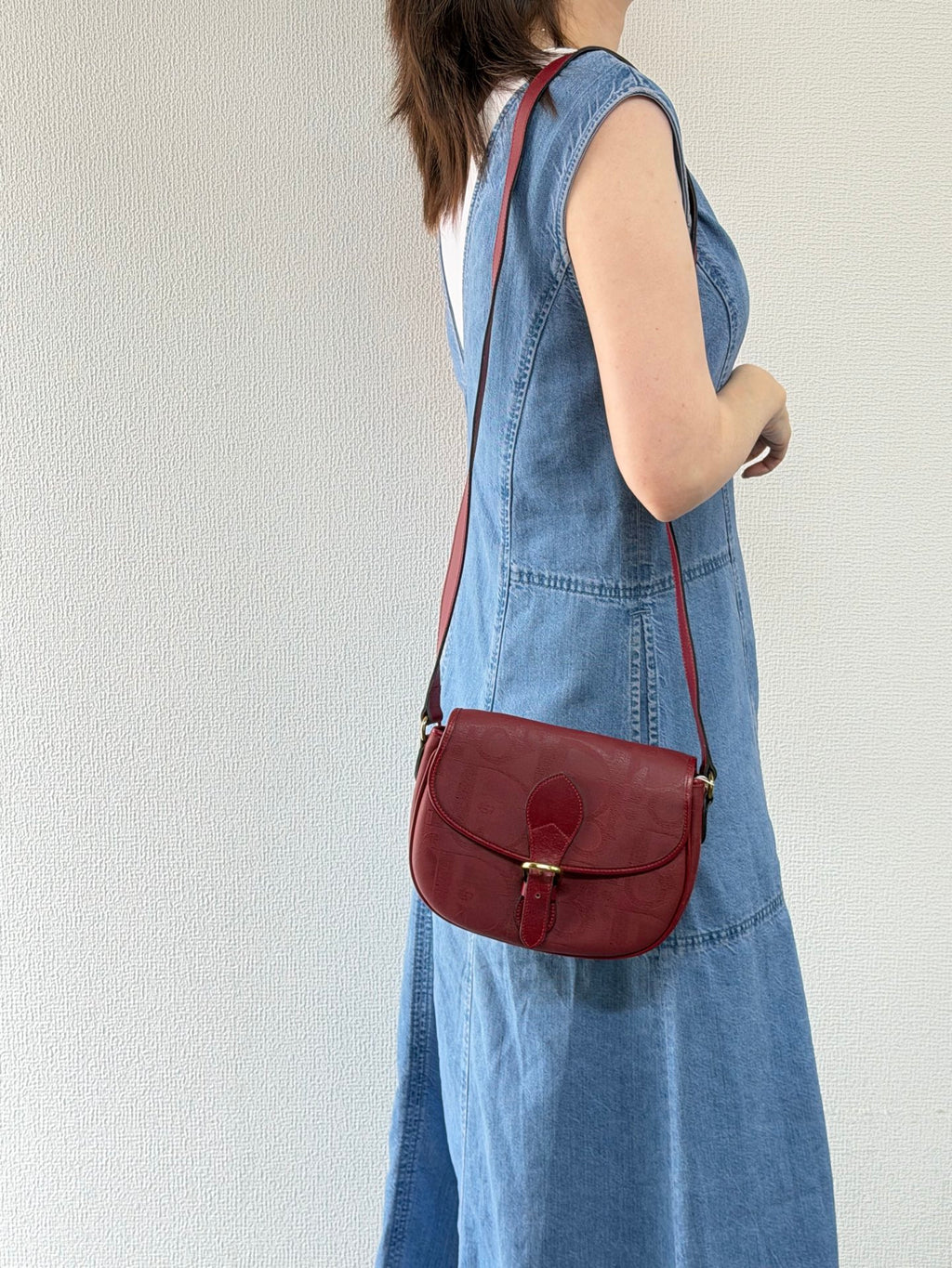 Christian Dior Vintage Trotter Monogram Shoulder Saddle Bag