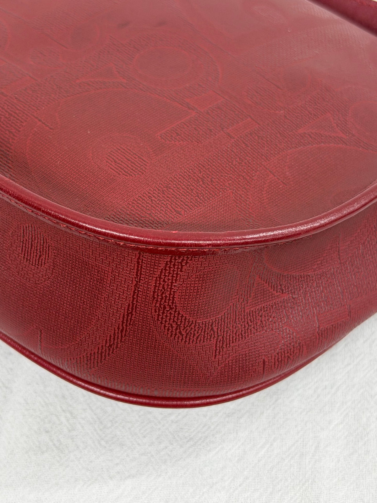 Christian Dior Vintage Trotter Monogram Shoulder Saddle Bag