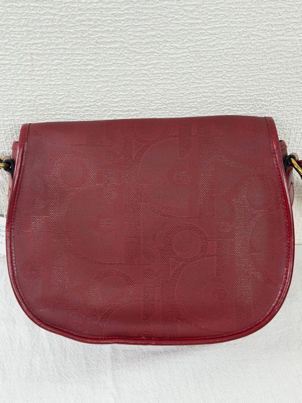 Christian Dior Vintage Trotter Monogram Shoulder Saddle Bag