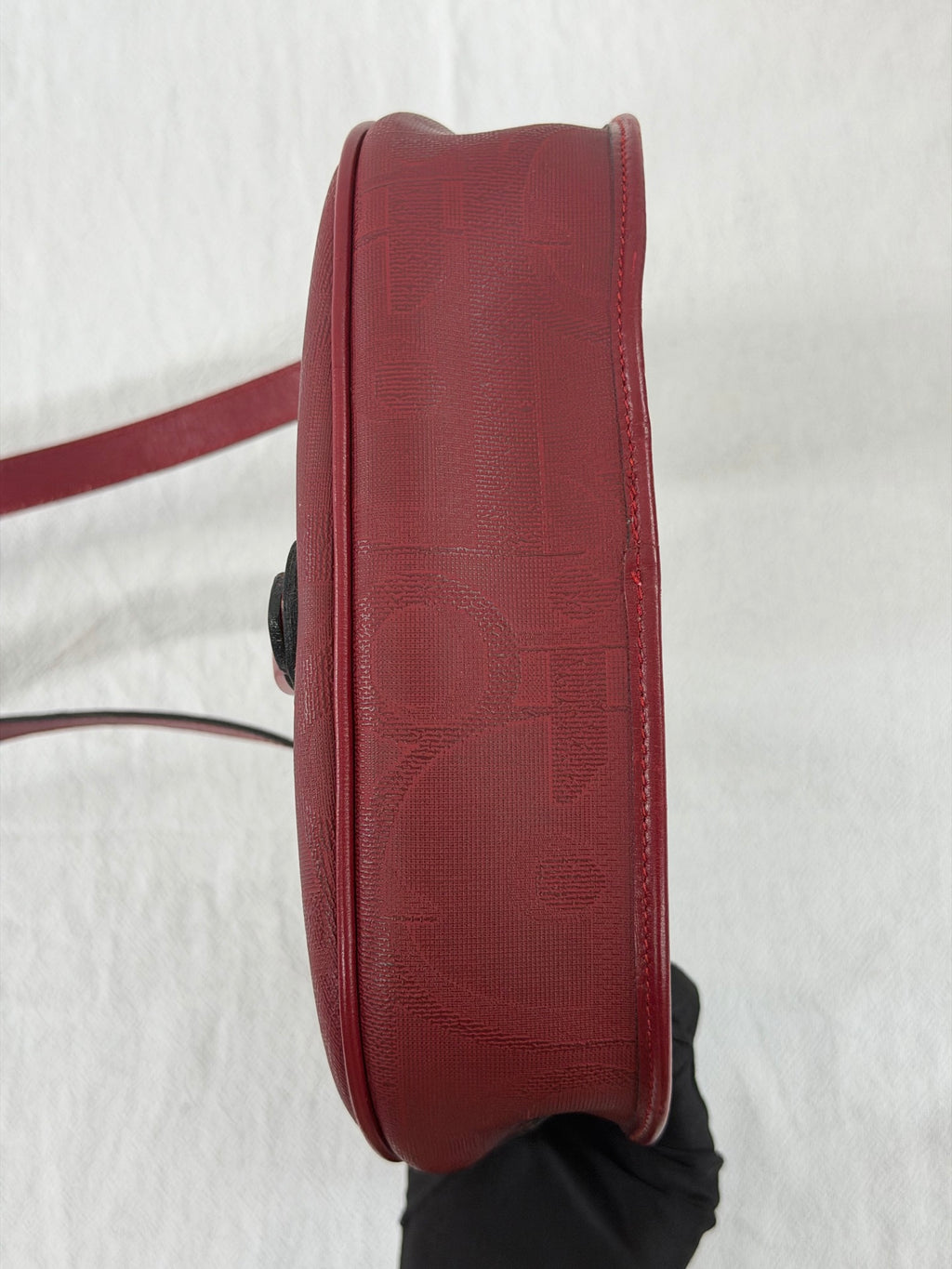 Christian Dior Vintage Trotter Monogram Shoulder Saddle Bag