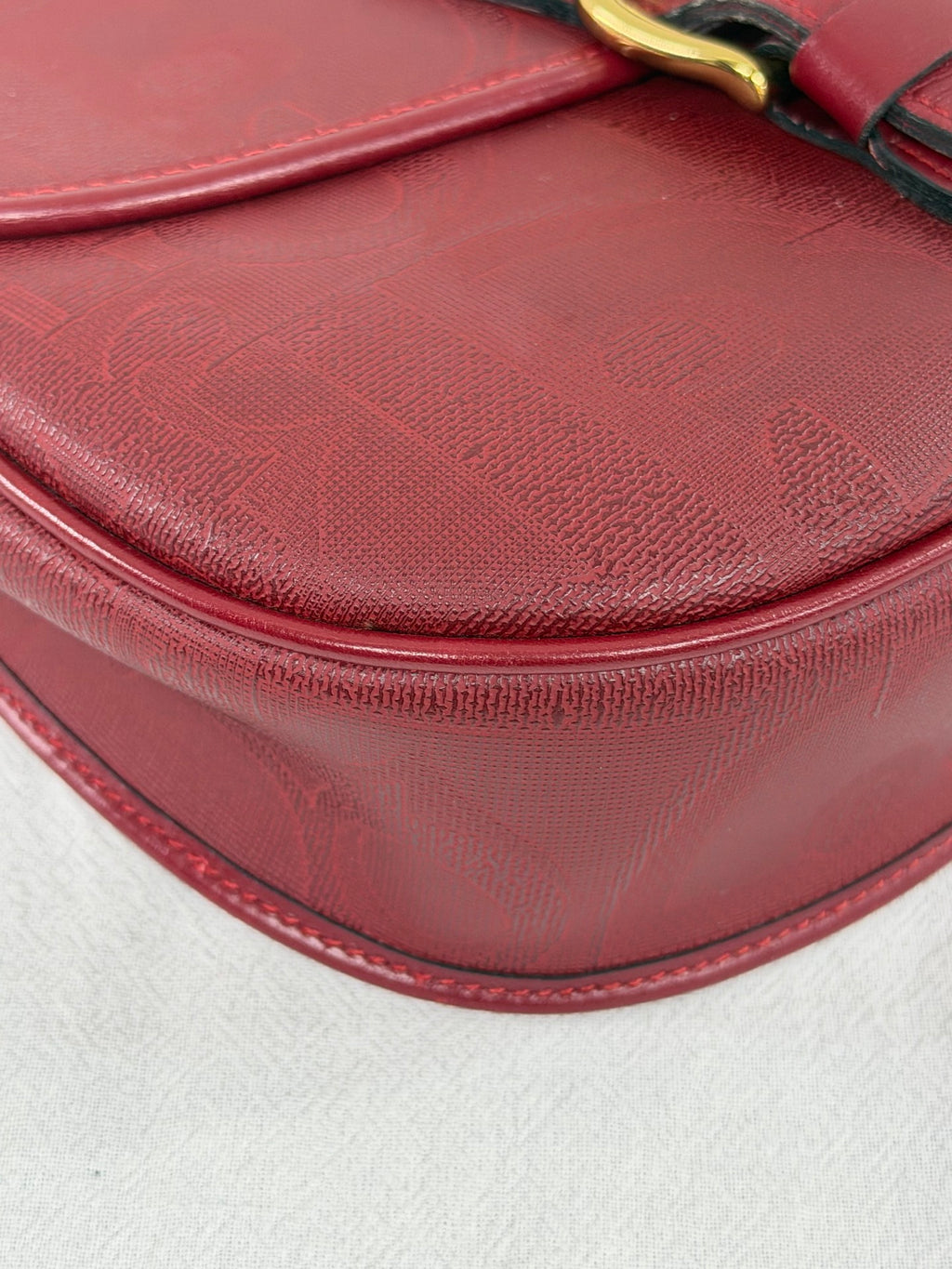 Christian Dior Vintage Trotter Monogram Shoulder Saddle Bag