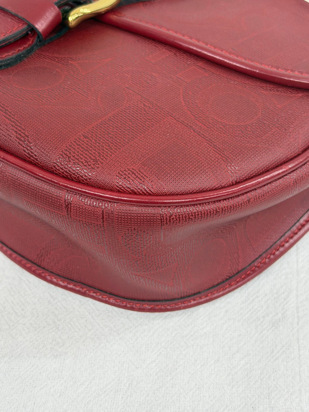 Christian Dior Vintage Trotter Monogram Shoulder Saddle Bag