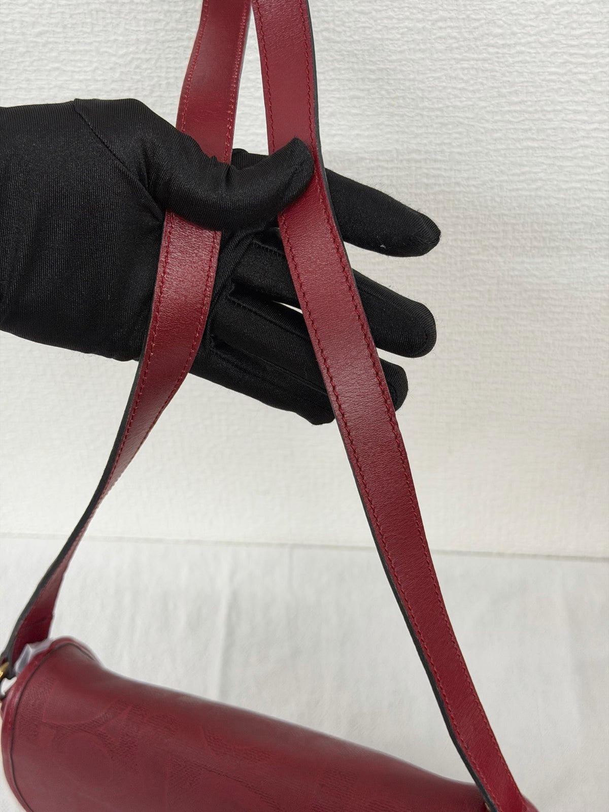 Christian Dior Vintage Trotter Monogram Shoulder Saddle Bag