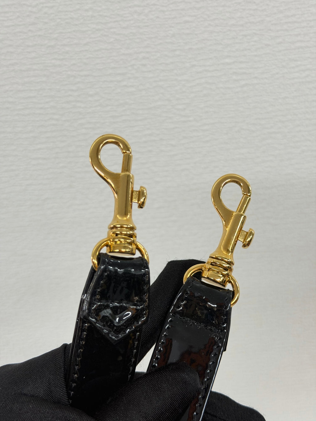 Chanel Vintage Black Patent Leather CC Bowler 2WAY Bag