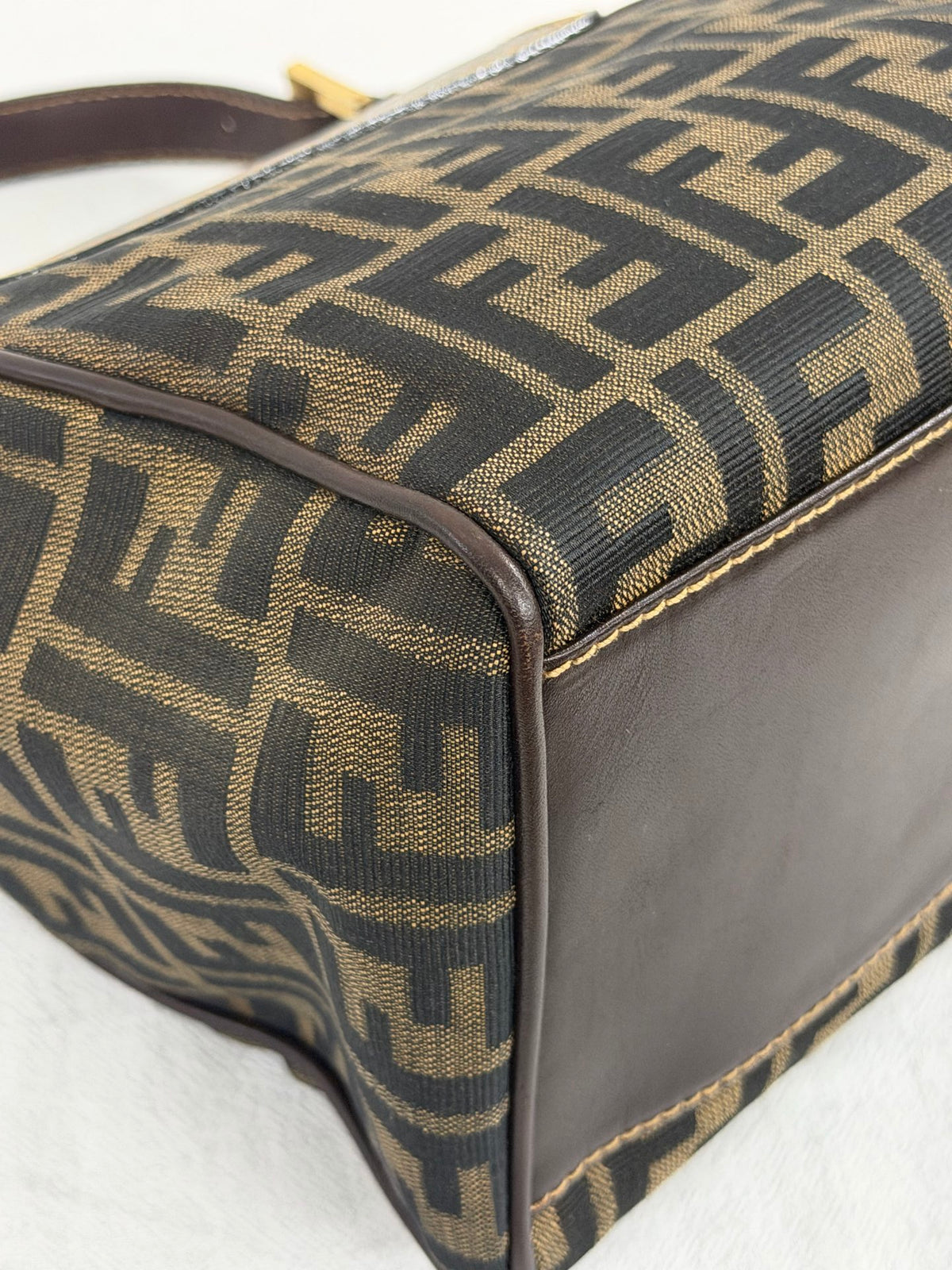 Fendi Vintage Zucca Canvas Flap Shoulder Bag