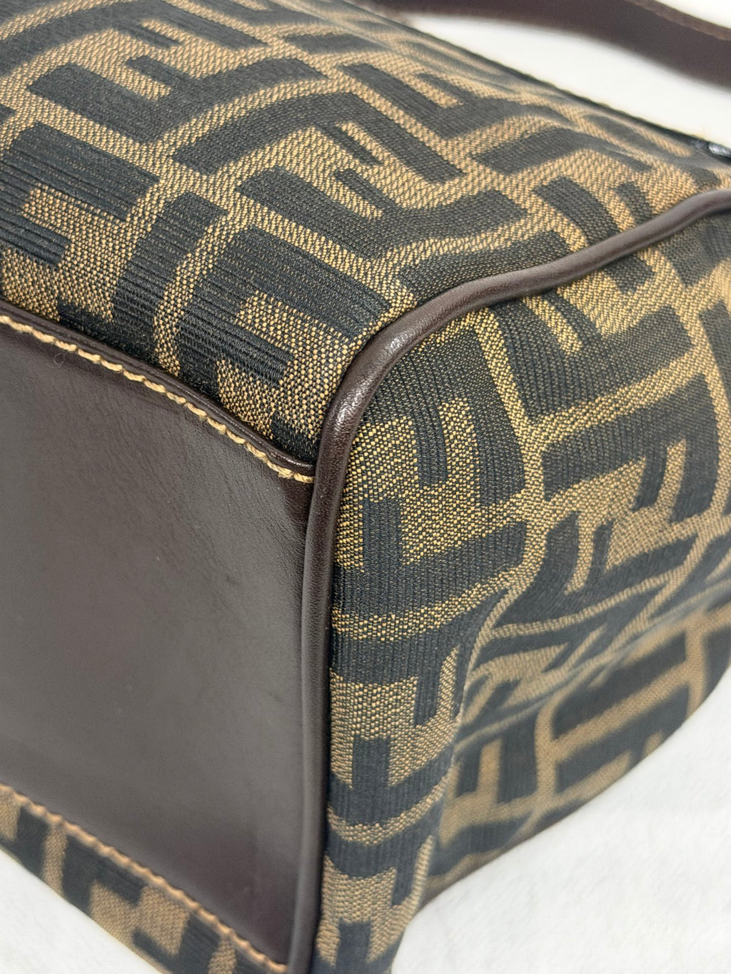 Fendi Vintage Zucca Canvas Flap Shoulder Bag