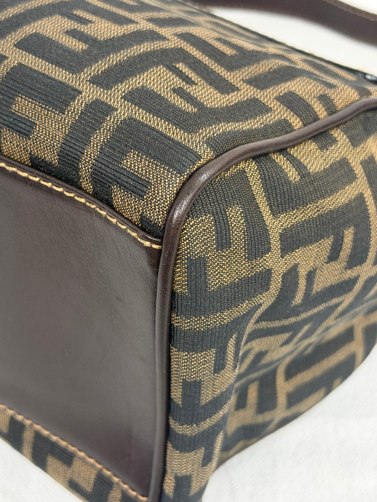 Fendi Vintage Zucca Canvas Flap Shoulder Bag