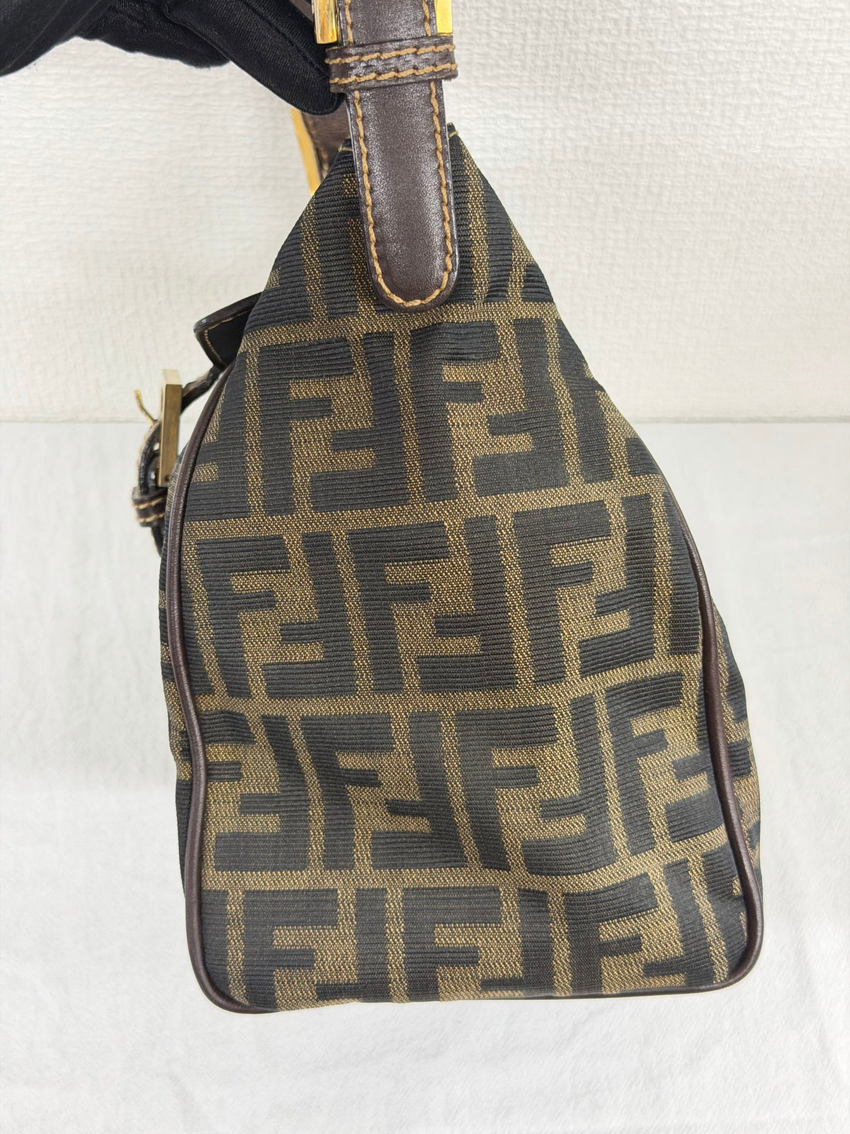 Fendi Vintage Zucca Canvas Flap Shoulder Bag