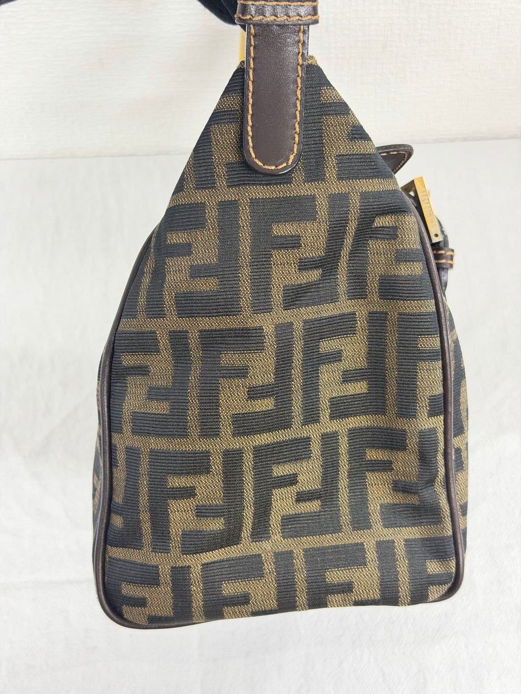 Fendi Vintage Zucca Canvas Flap Shoulder Bag