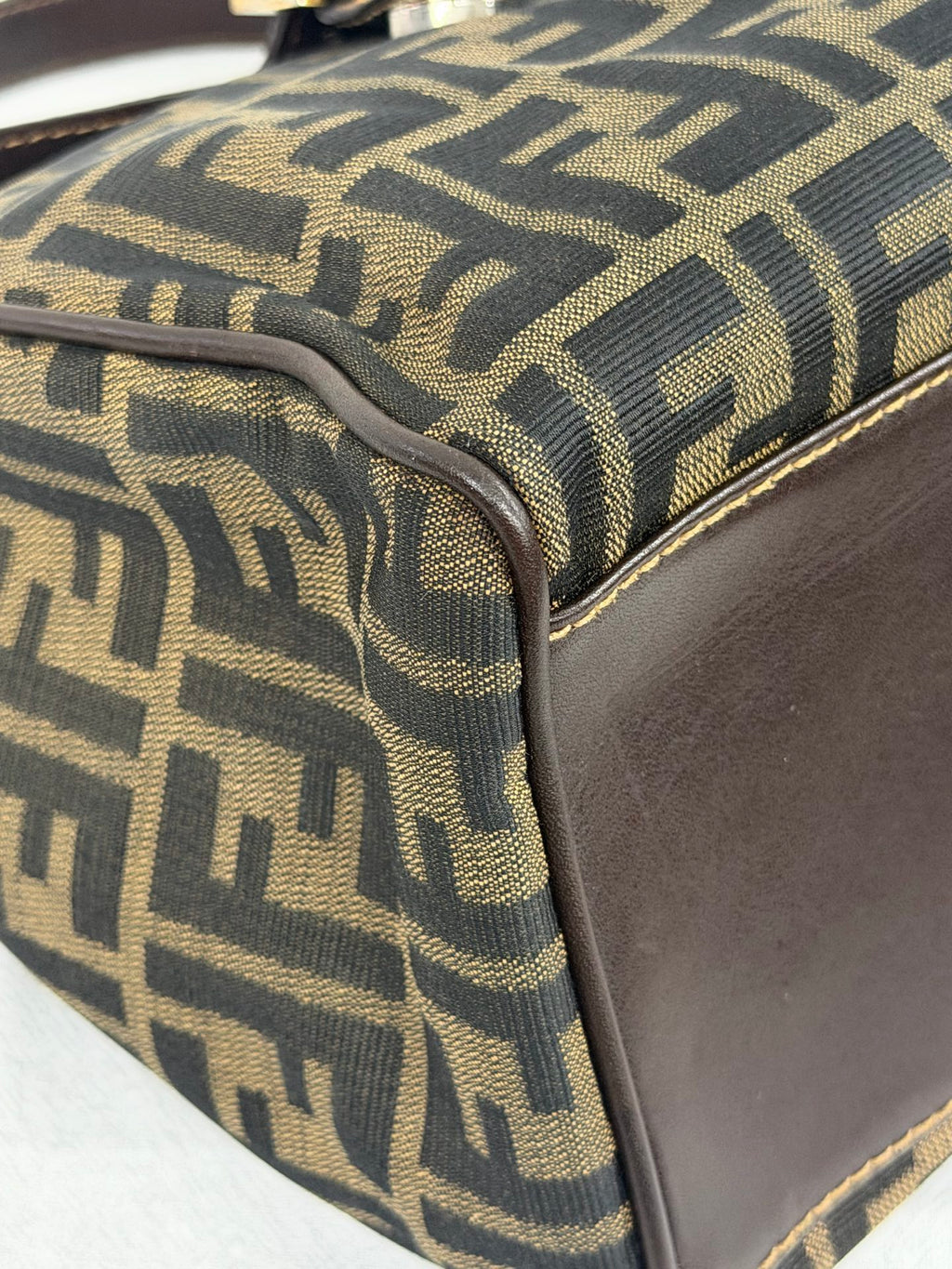 Fendi Vintage Zucca Canvas Flap Shoulder Bag