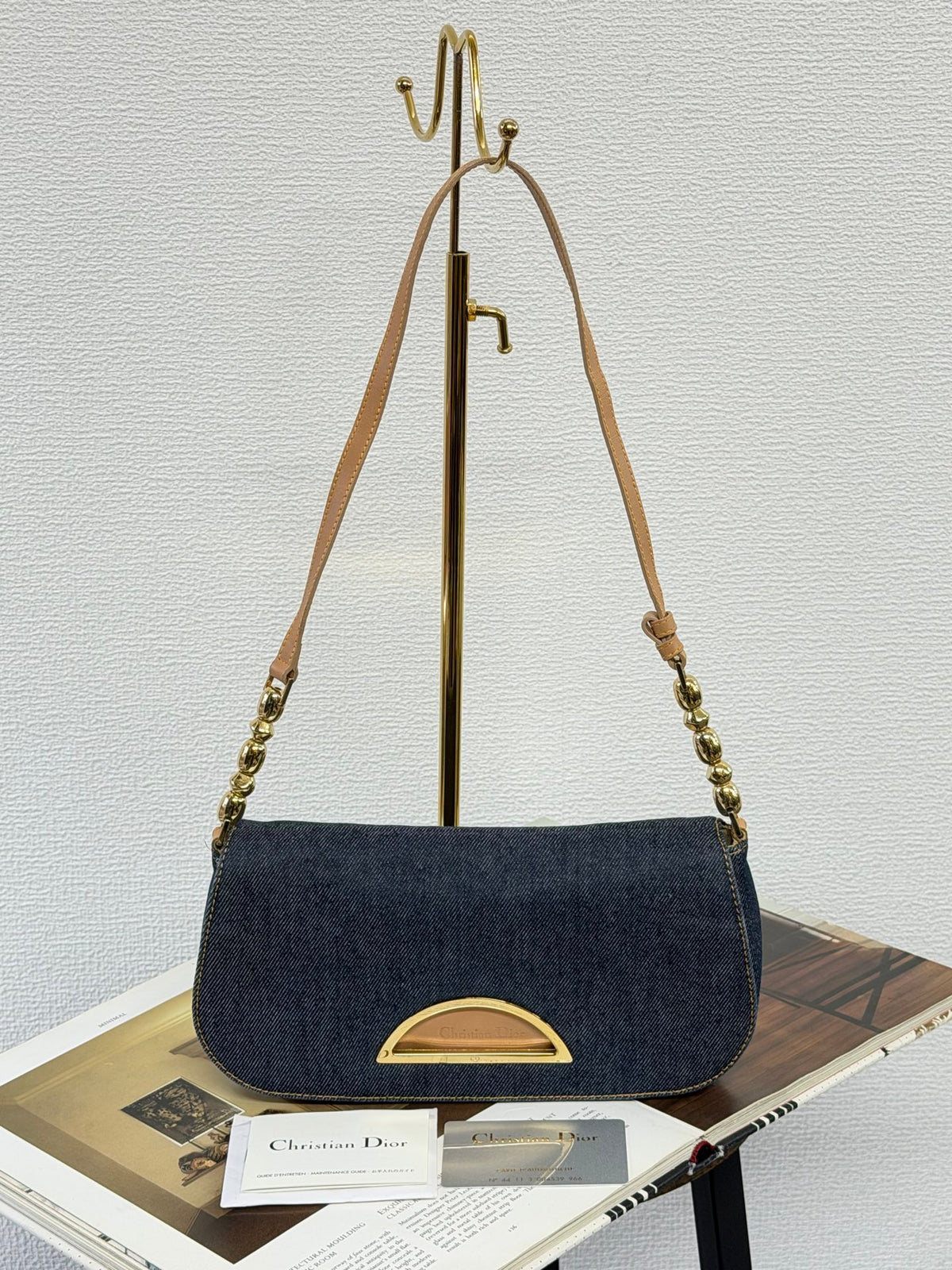 Christian Dior Vintage Denim Malice Shoulder Bag
