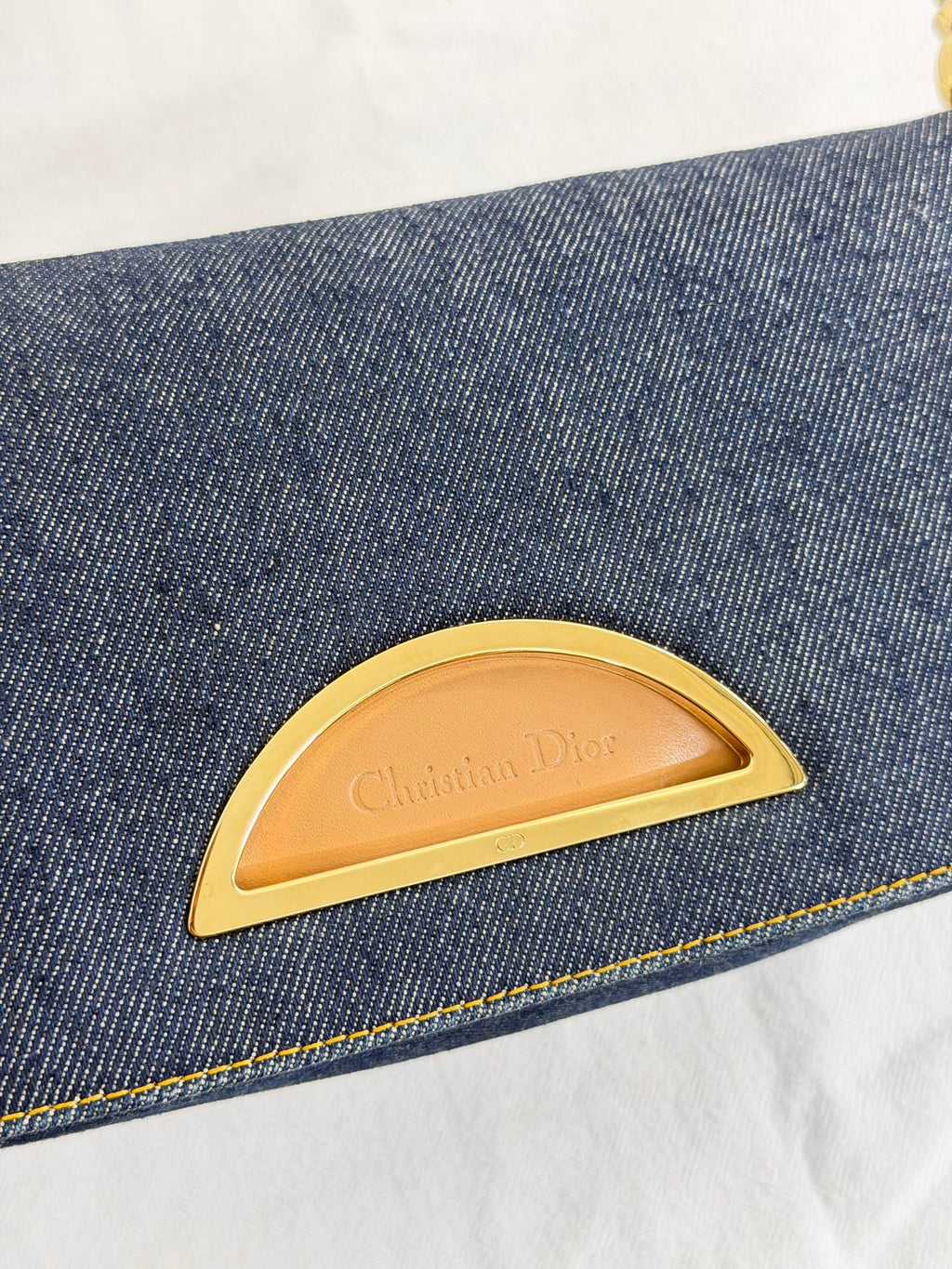 Christian Dior Vintage Denim Malice Shoulder Bag