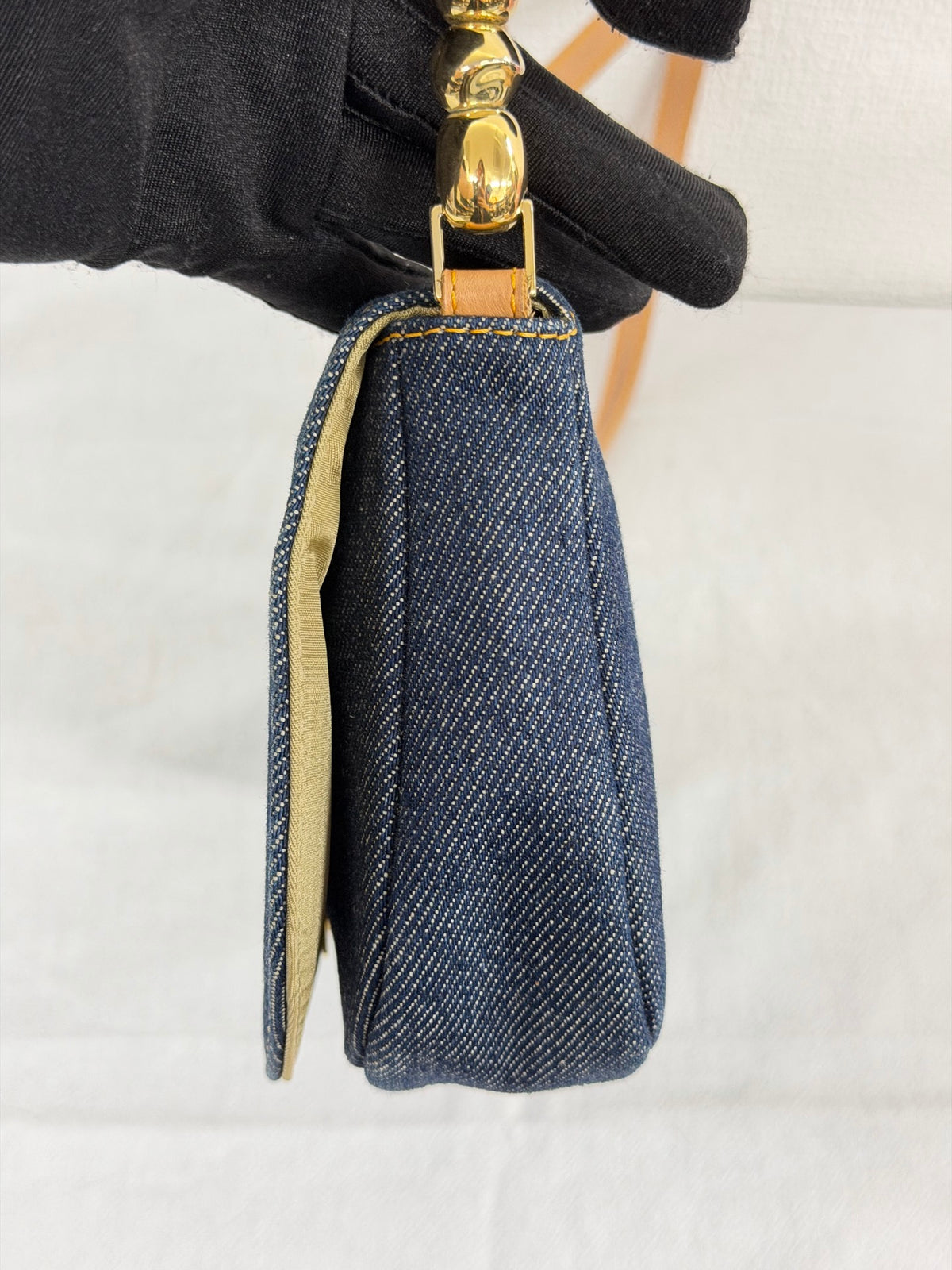 Christian Dior Vintage Denim Malice Shoulder Bag