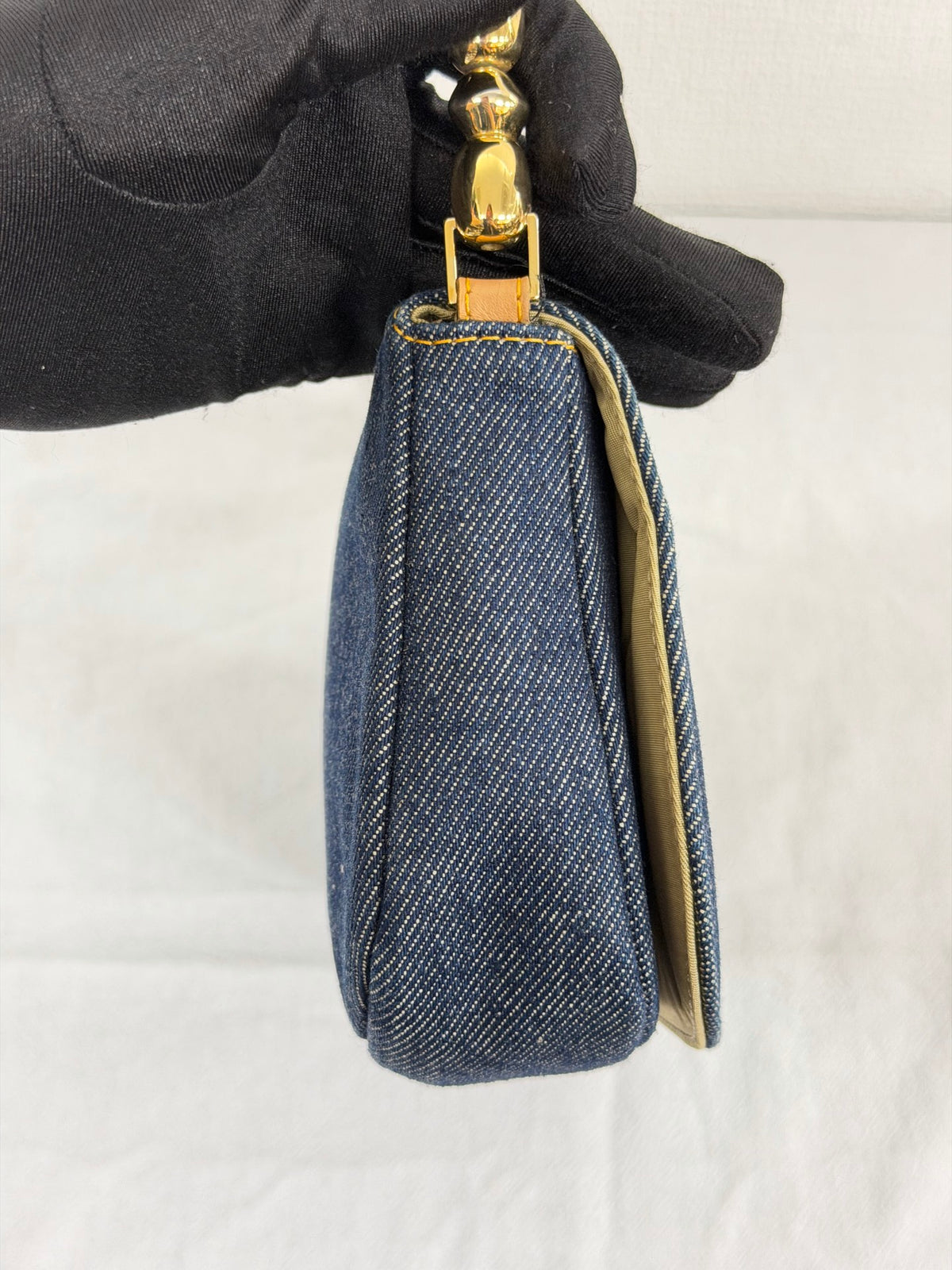 Christian Dior Vintage Denim Malice Shoulder Bag