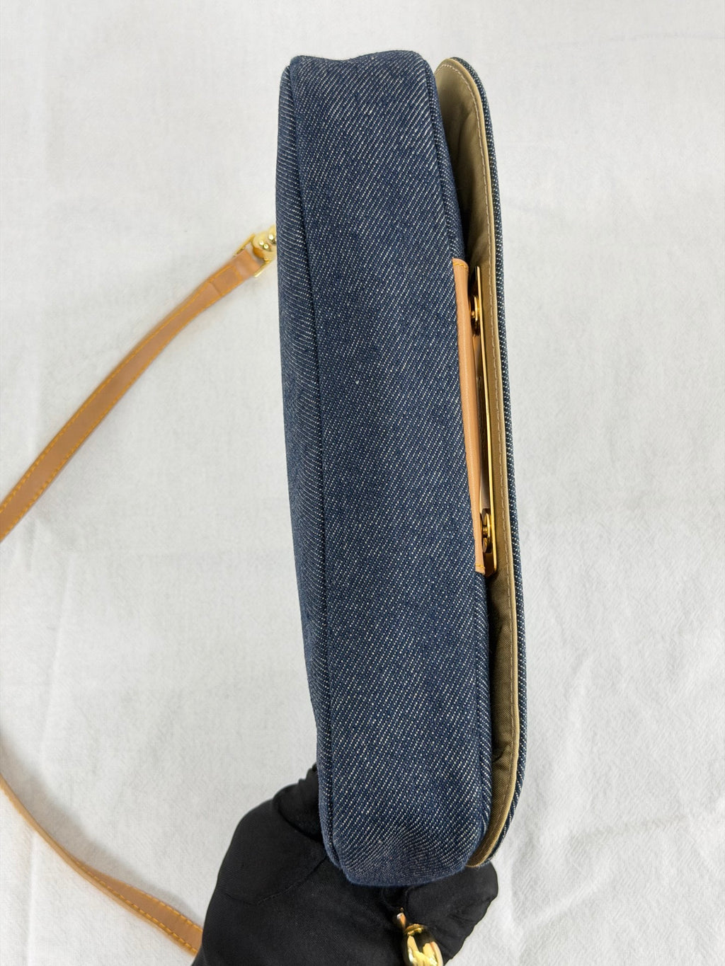 Christian Dior Vintage Denim Malice Shoulder Bag