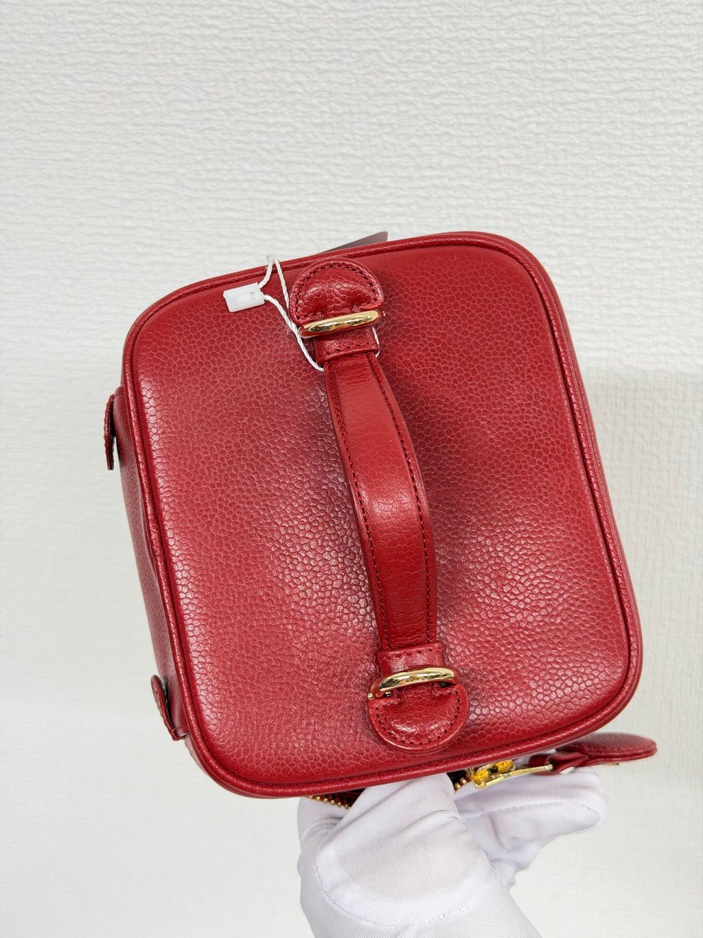 Chanel Vintage Caviar Skin CC Vanity Case Bag