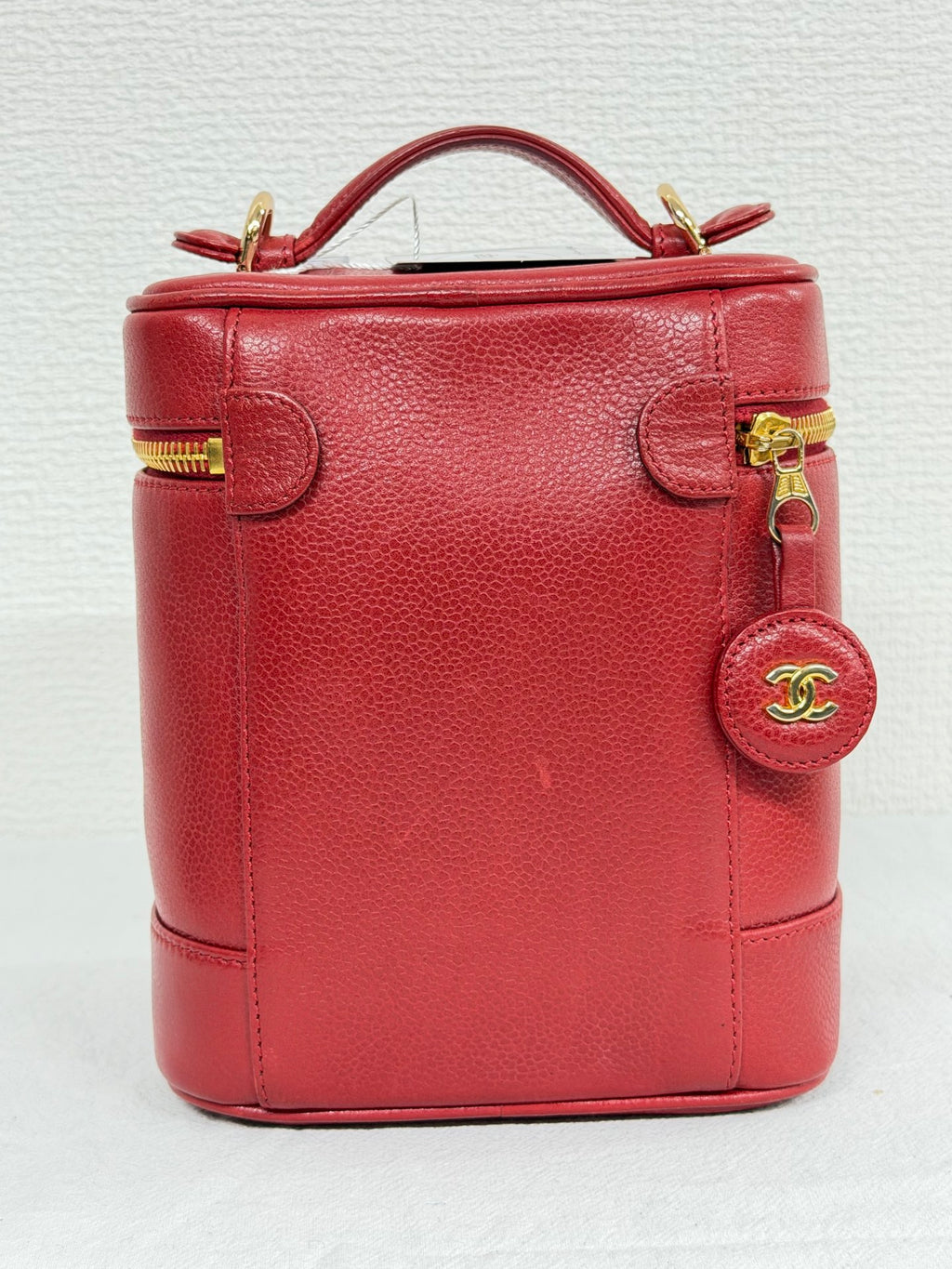 Chanel Vintage Caviar Skin CC Vanity Case Bag