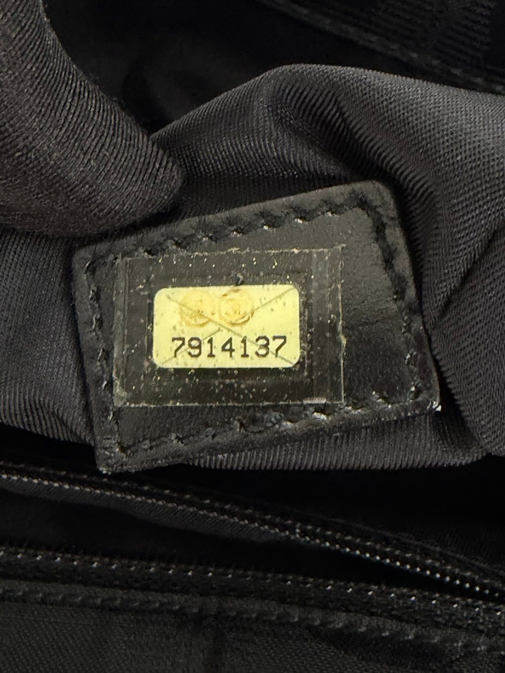 Chanel New Travel Line Handbag Black Gold Hardware