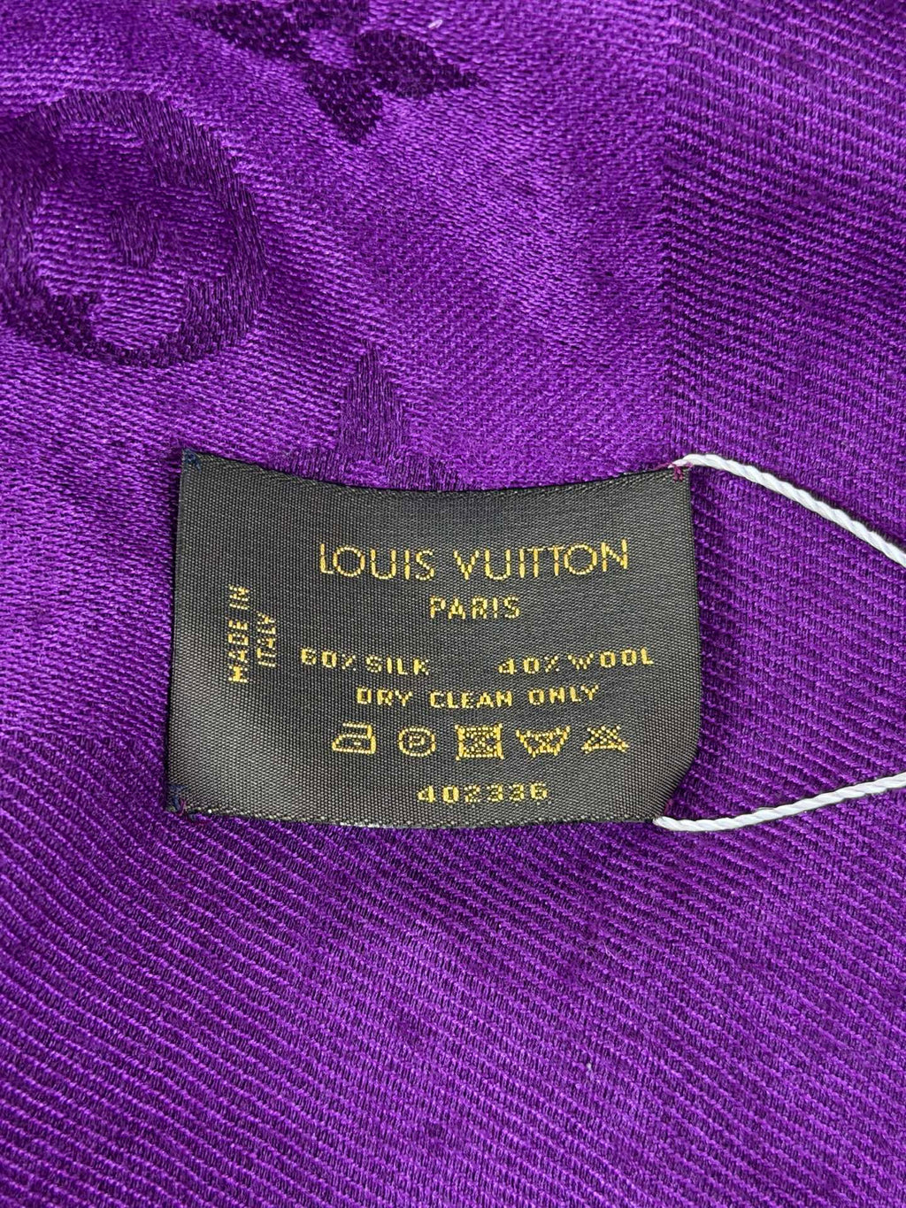 Louis Vuitton Monogram Classic Shawl Purple