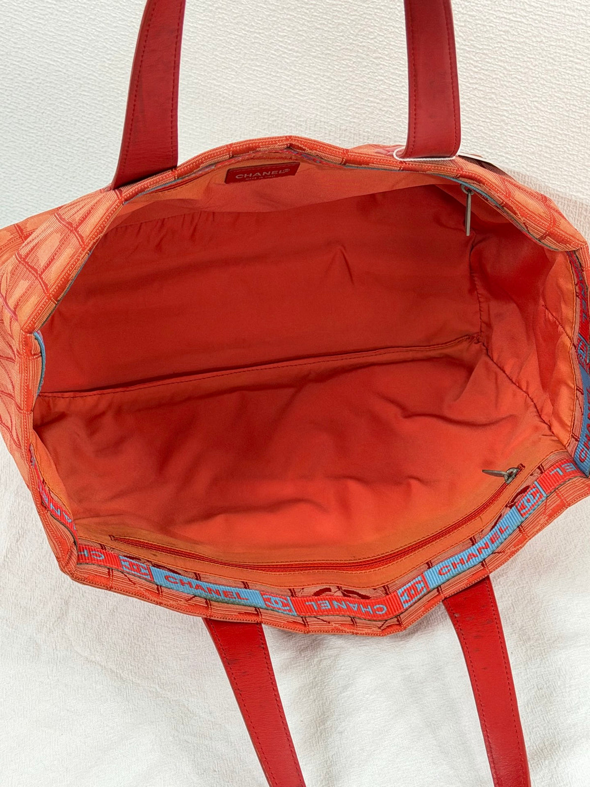 Chanel New Travel Line Tote MM Red