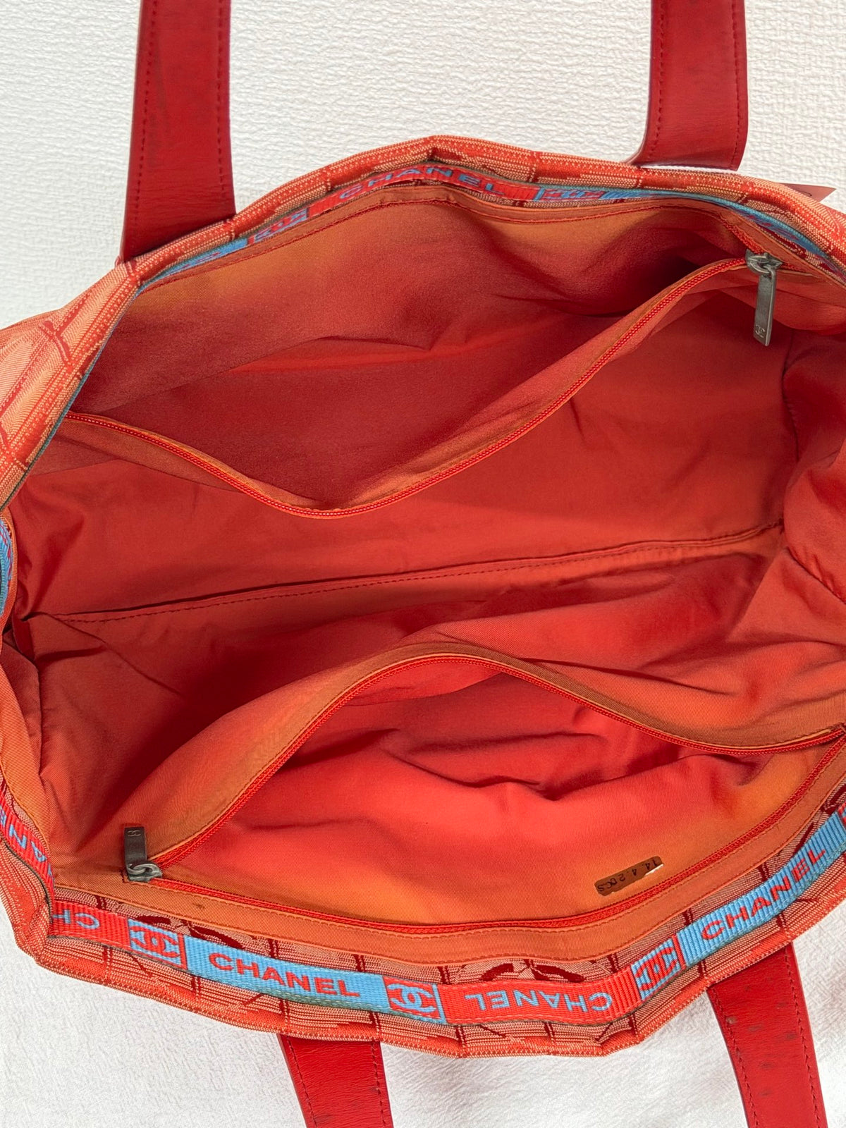 Chanel New Travel Line Tote MM Red