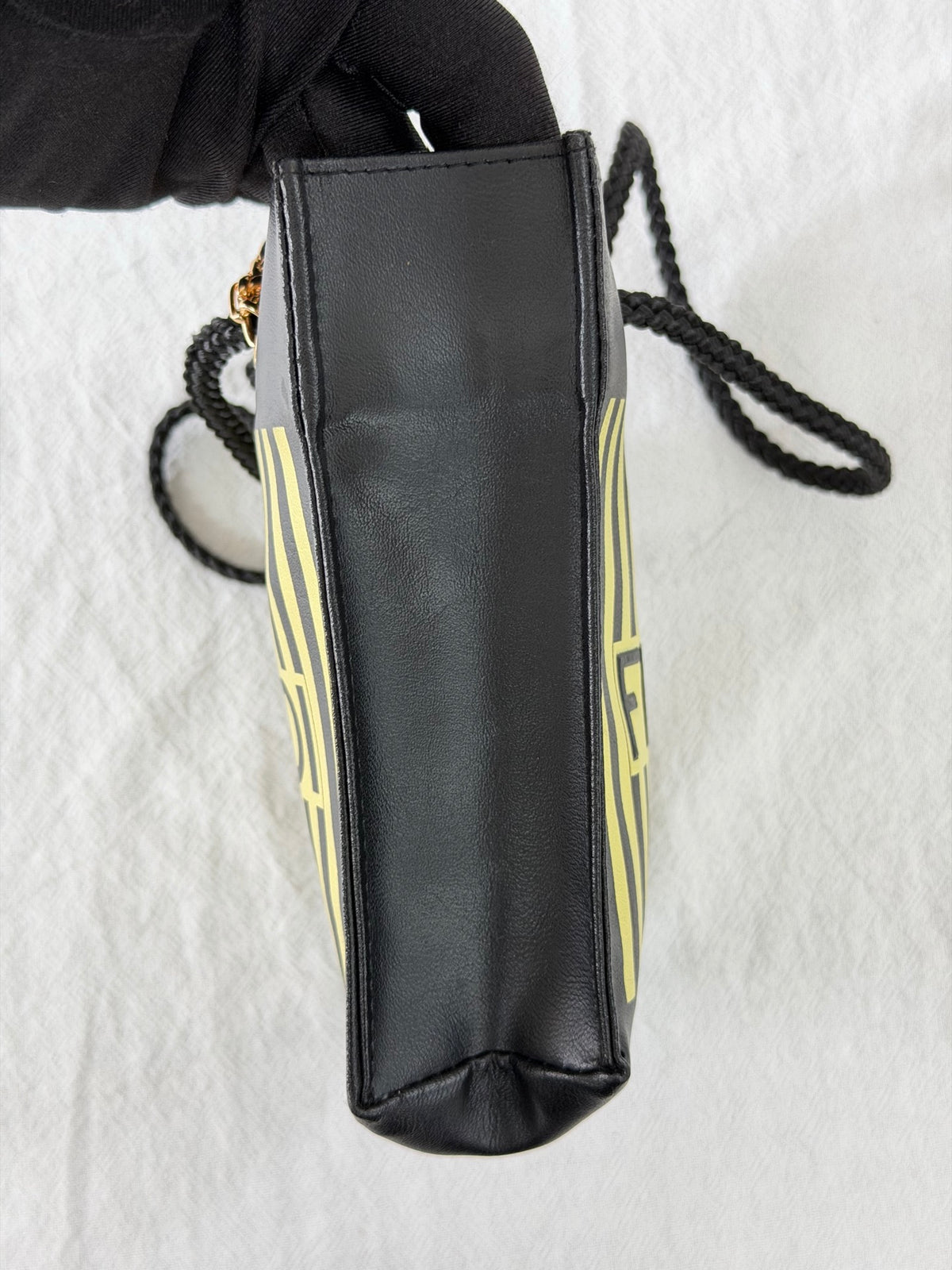 Fendi Vintage Fazzuolo Striped Canvas Mini Tote Bag