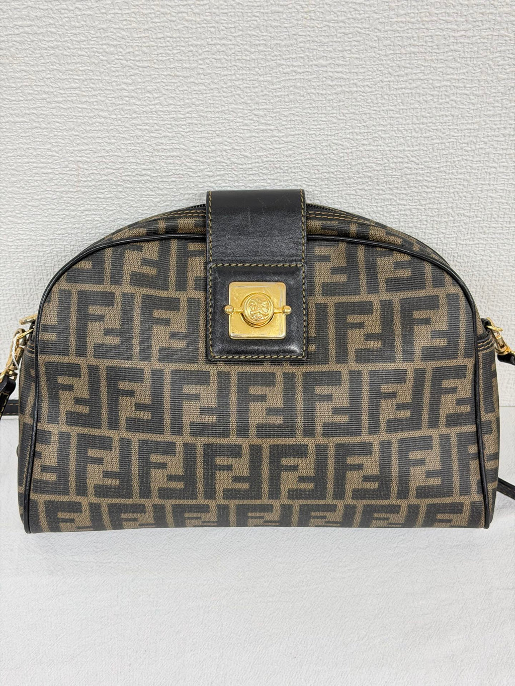 Celine Small Camera Bag in Triomphe Jacquard Textile Navy