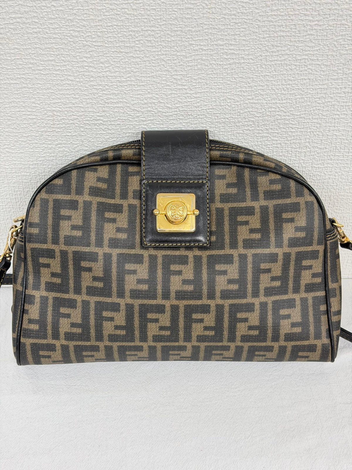 Celine Small Camera Bag in Triomphe Jacquard Textile Navy