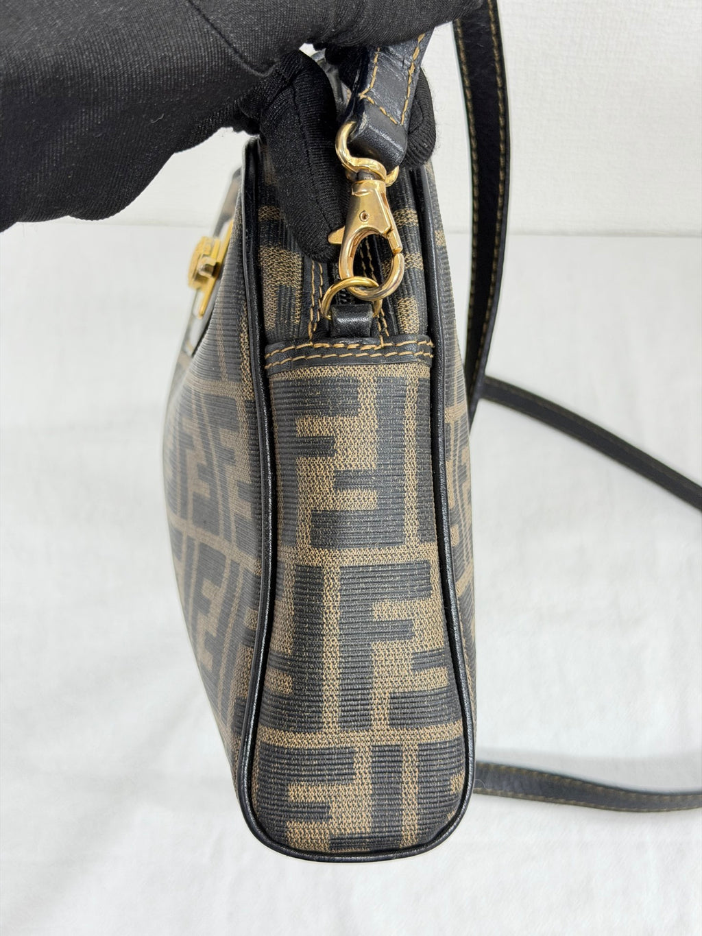 Celine Small Camera Bag in Triomphe Jacquard Textile Navy
