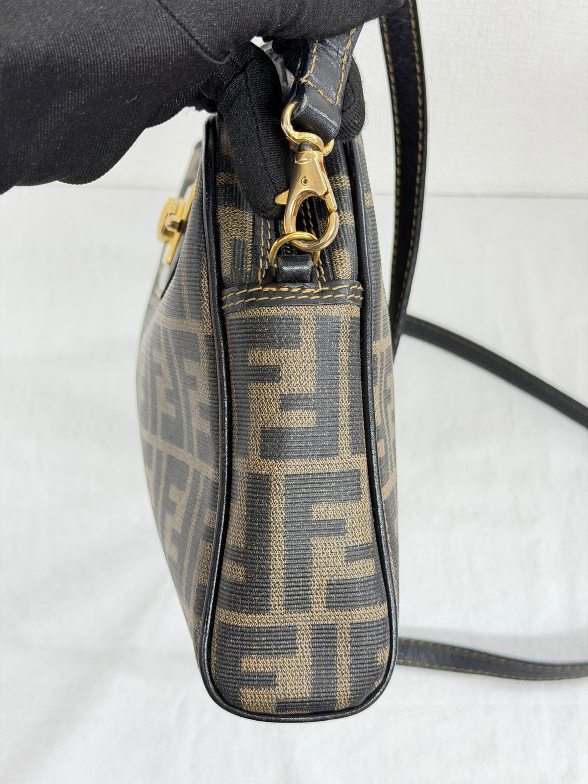Celine Small Camera Bag in Triomphe Jacquard Textile Navy