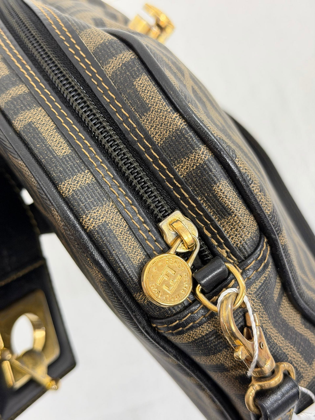 Celine Small Camera Bag in Triomphe Jacquard Textile Navy