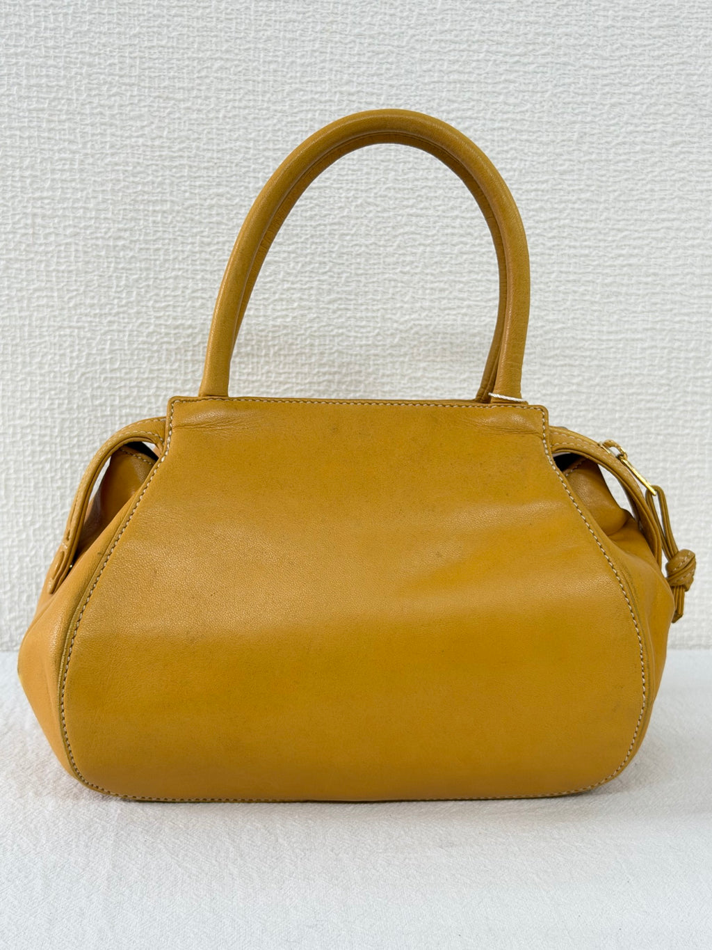 Loewe Vintage Nappa Leather Aire Handbag Yellow
