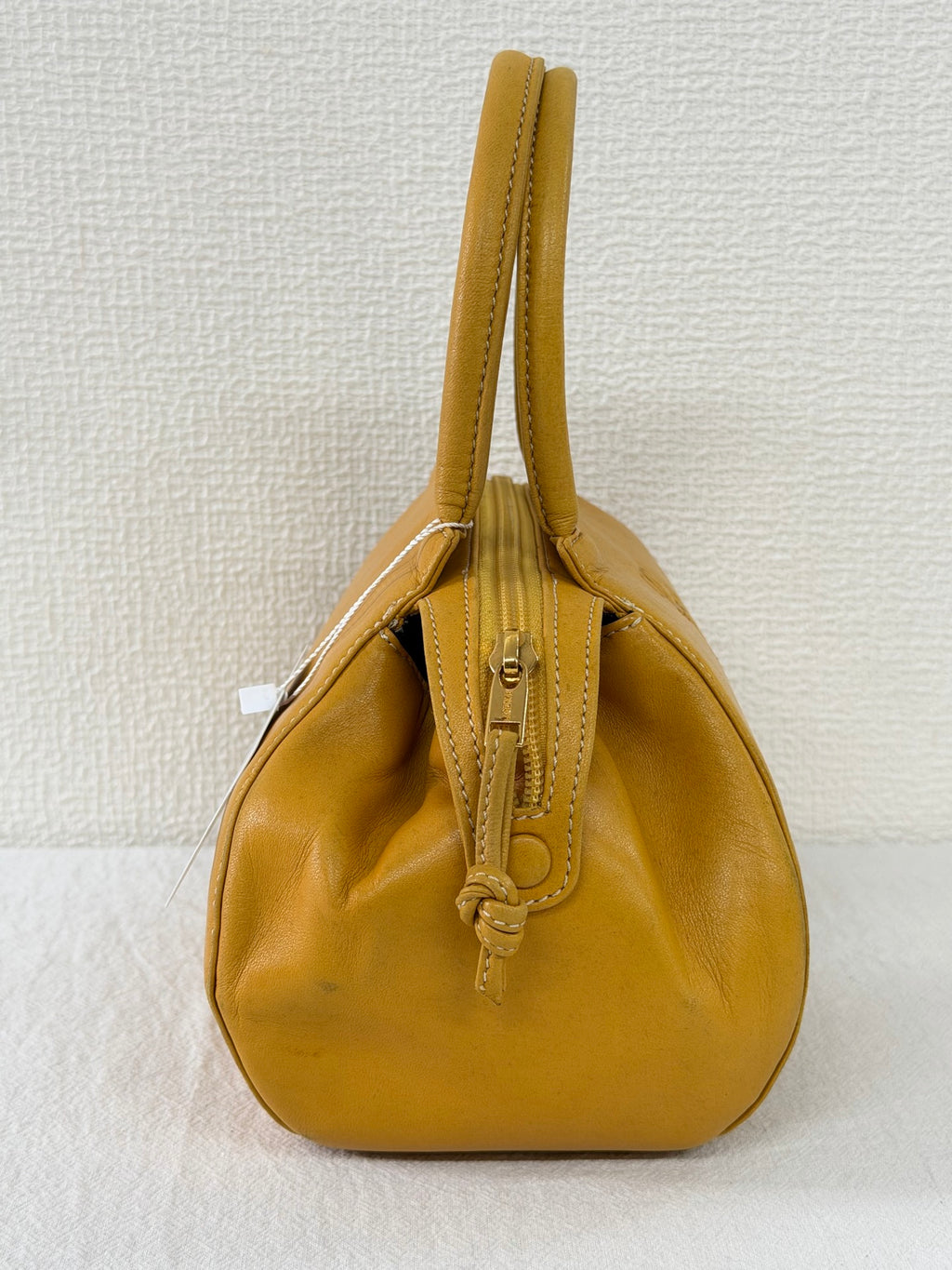Loewe Vintage Nappa Leather Aire Handbag Yellow