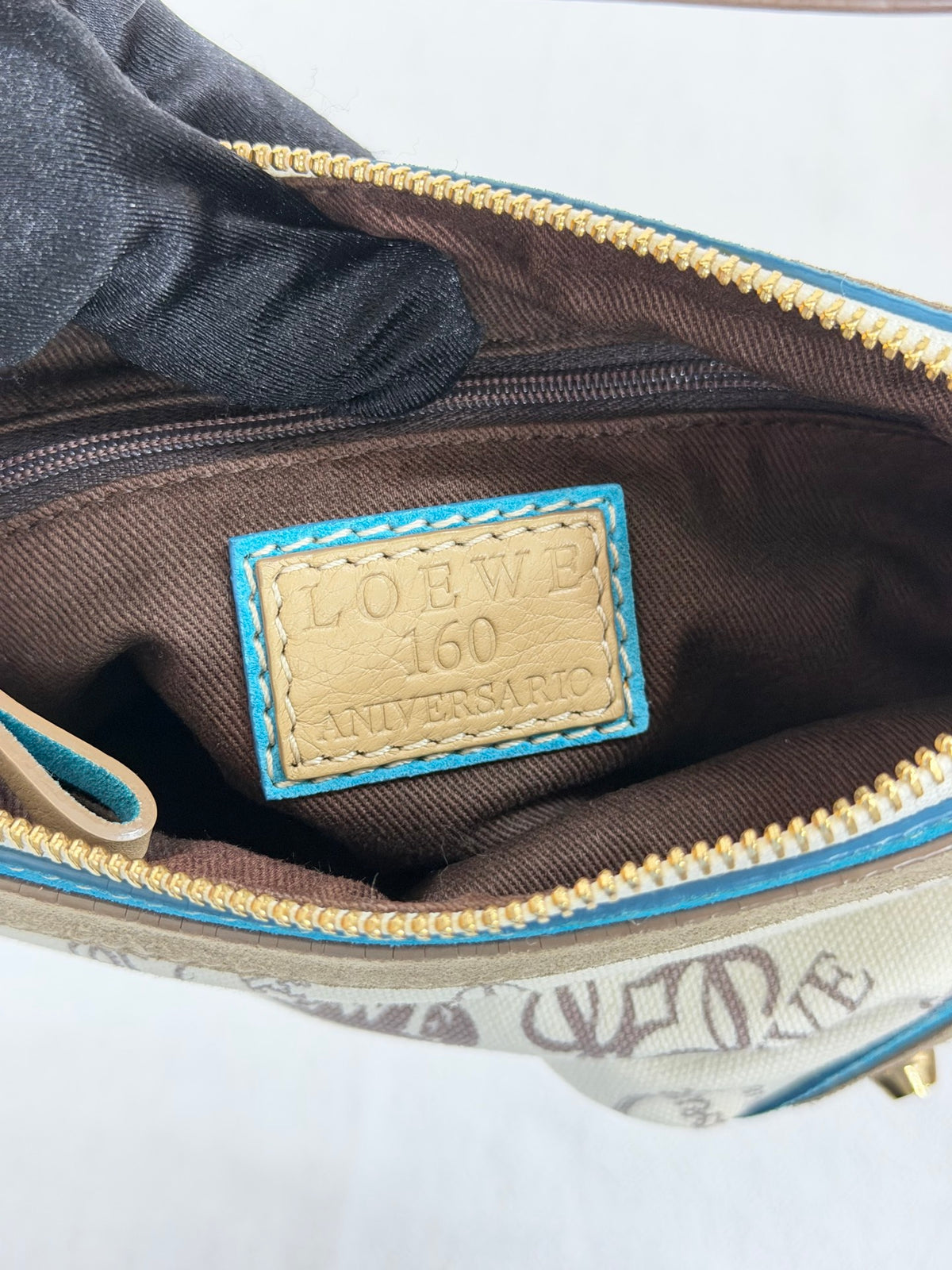 LOEWE 150th Anniversary Stamp Print Shoulder Bag