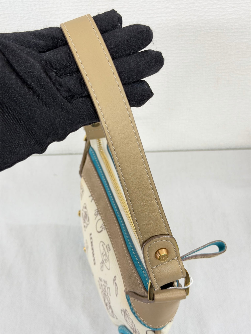 LOEWE 150th Anniversary Stamp Print Shoulder Bag